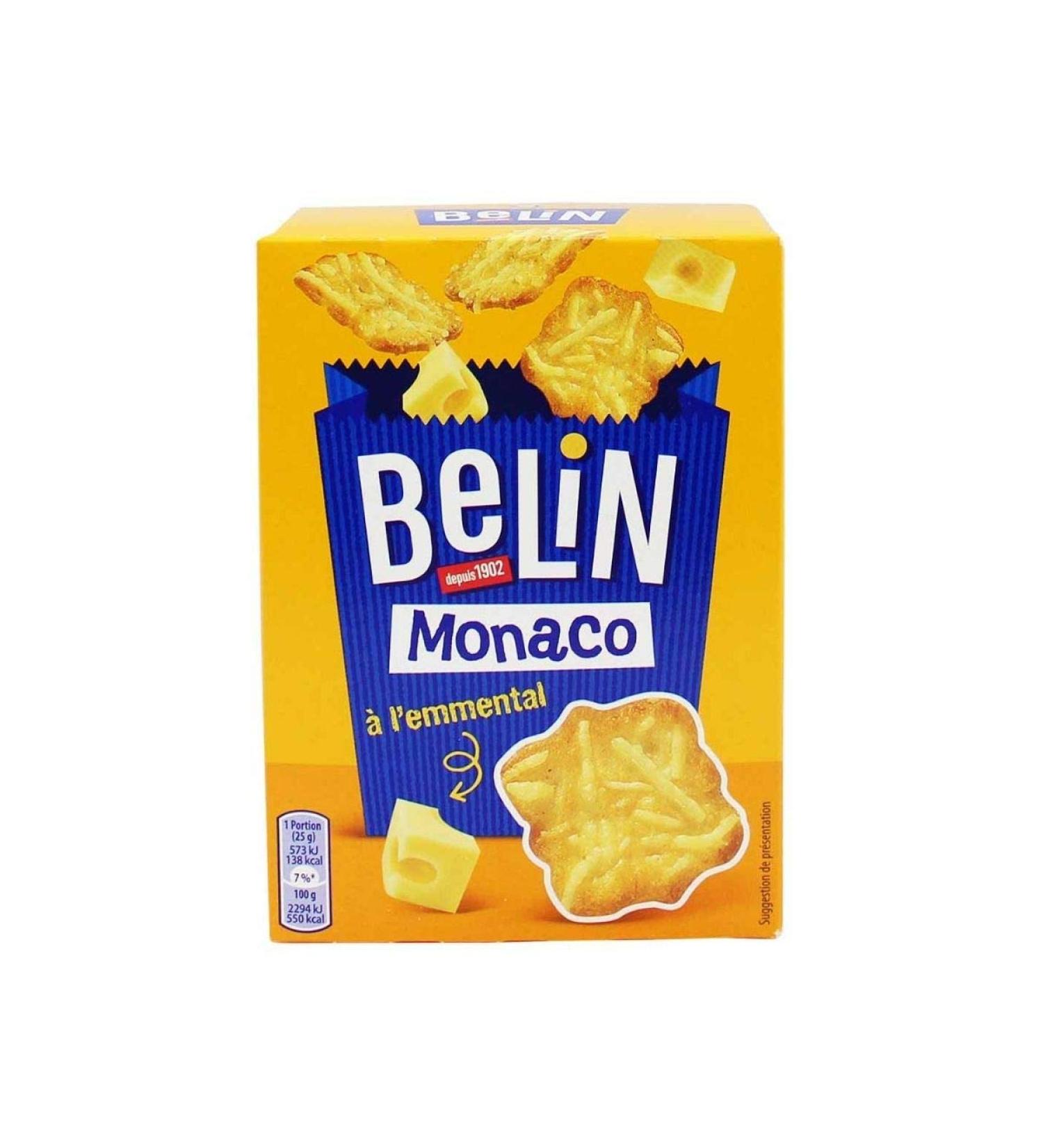 Belin Monaco Emmental Crackers - 100g Pack