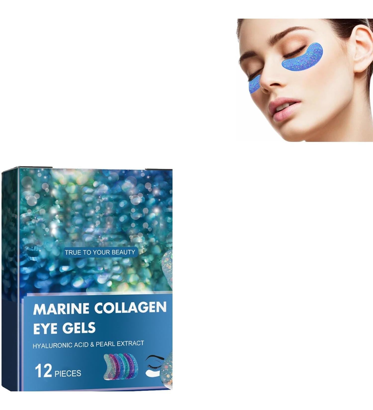 Marine Collagen Eye Bags Treatment Anti Aging Eye Mask Patches Marine Collagen Eye Gel Eye Gel Pads Under Eye Mask Gel Pads Eye Moisturizer Mask Eye Gel Pads for Puffy Eyes - Buy Online on GoSupps.com