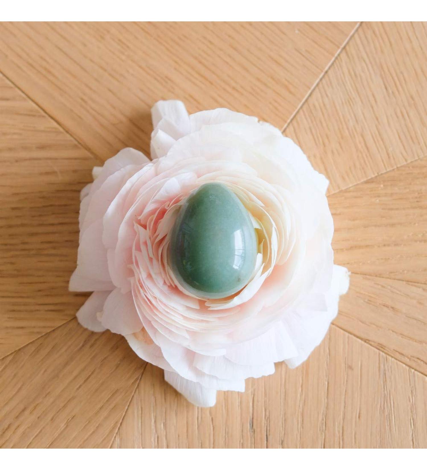 oeufs-de-yoni. COM Yoni Egg in Aventurine Medium no hole