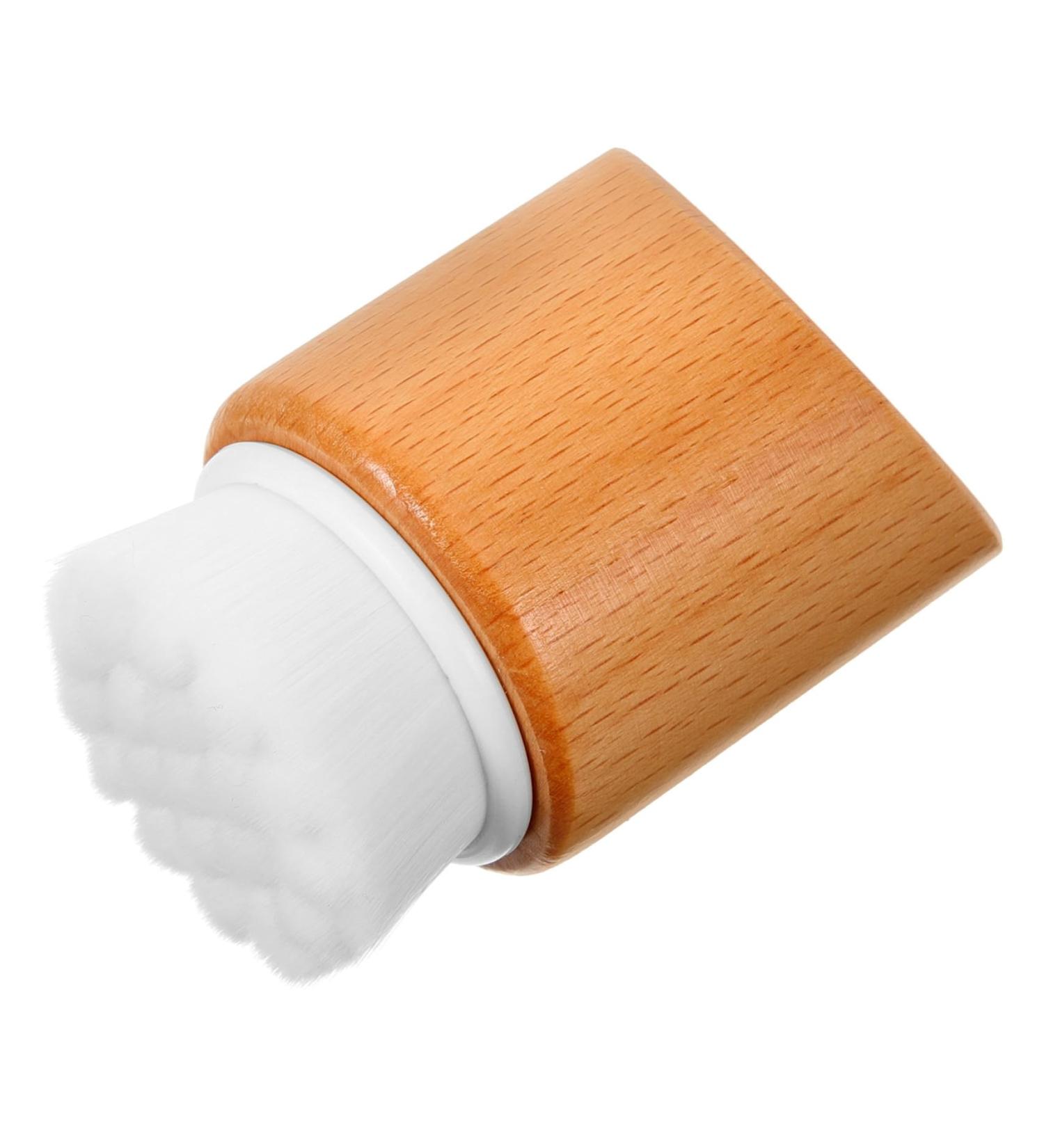 Beech Wood Facial Cleansing Brush | Eco-Friendly Face Scrubber for Skincare | Manual Facial Cleaning Brush - Buy Online on GoSupps.com