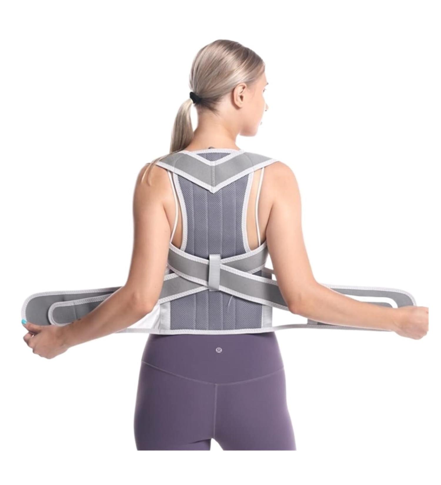 Back Brace Lumbar Support Breathable Posture Corrector Full Back Brace Humpback Girdle Spine Lumbar Support Belt Waist Belt(G Medium) Medium G - Buy Online on GoSupps.com