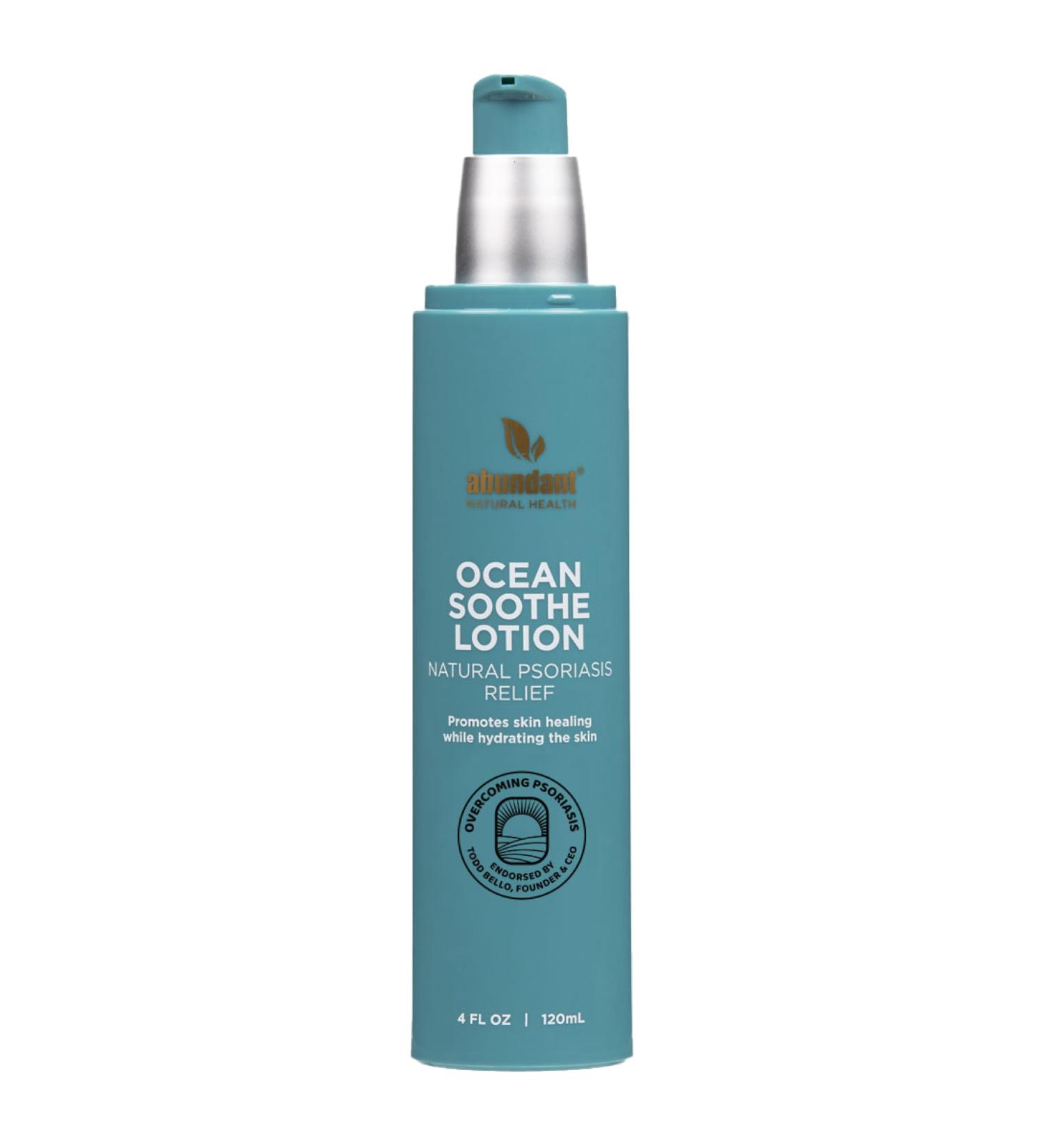 Ocean Soothe Lotion | Natural Magnesium Salts & 1.8% Salicylic Acid for Psoriasis Relief | Fragrance-Free Hydrating Skin Care - 120mL - Buy Online on GoSupps.com