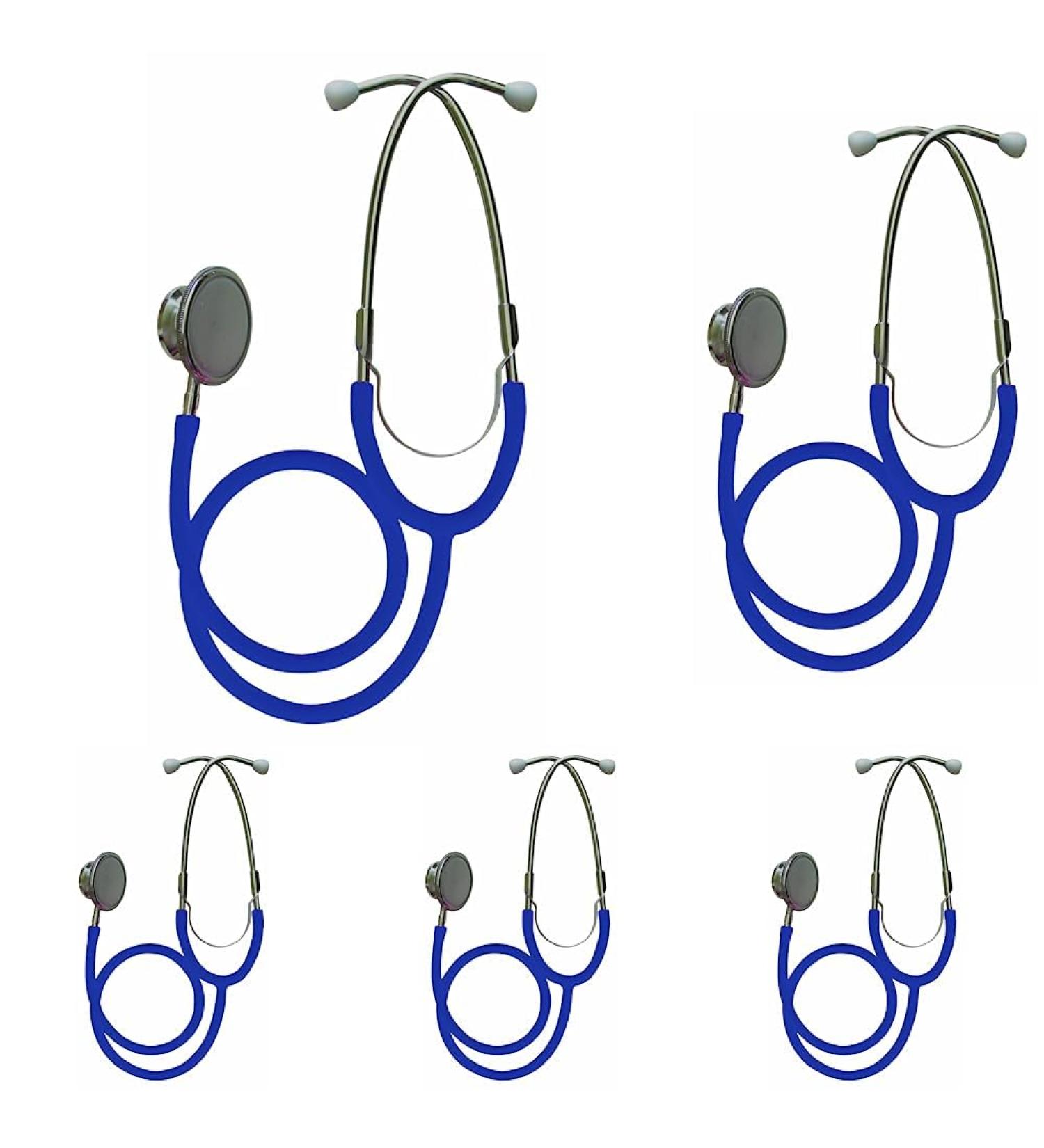Timesco TD1-13-201 Stethoscope Ruby Dual Head Blue (Pack of 5)