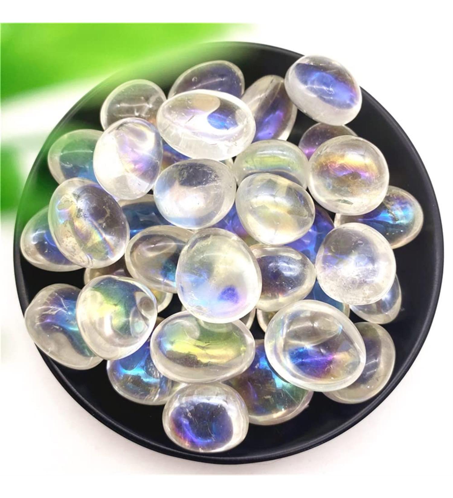 Natural Crystal Rough 100g Natural Clear Quartz Crystal Stone Electroplating Rainbow Halo Quartz Crystal Ornament PEIQIYIN - Buy Online on GoSupps.com