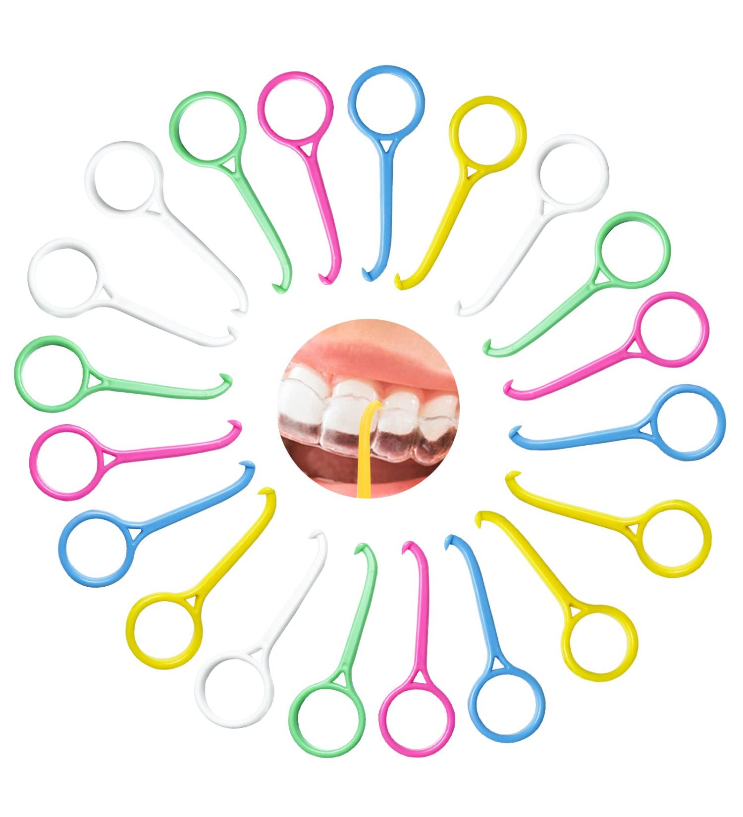 Mivaiun 20-Piece Aligner Distance Tool & Invisible Braces Remover | Oral Care | Colors: White Yellow Pink Green Blue - Buy Online on GoSupps.com