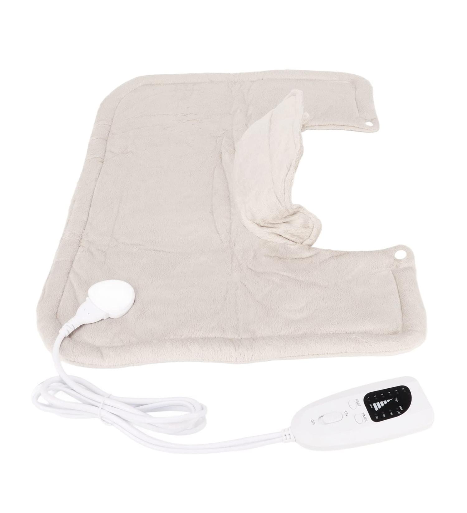 Premium Shoulder Cushion with LCD Heating - 6-Stage Hot Compress & Auto Shutdown | Electrically Heated Neck Wrap (EU Plug 220-240V) - Comfort & Relief - Buy Online on GoSupps.com
