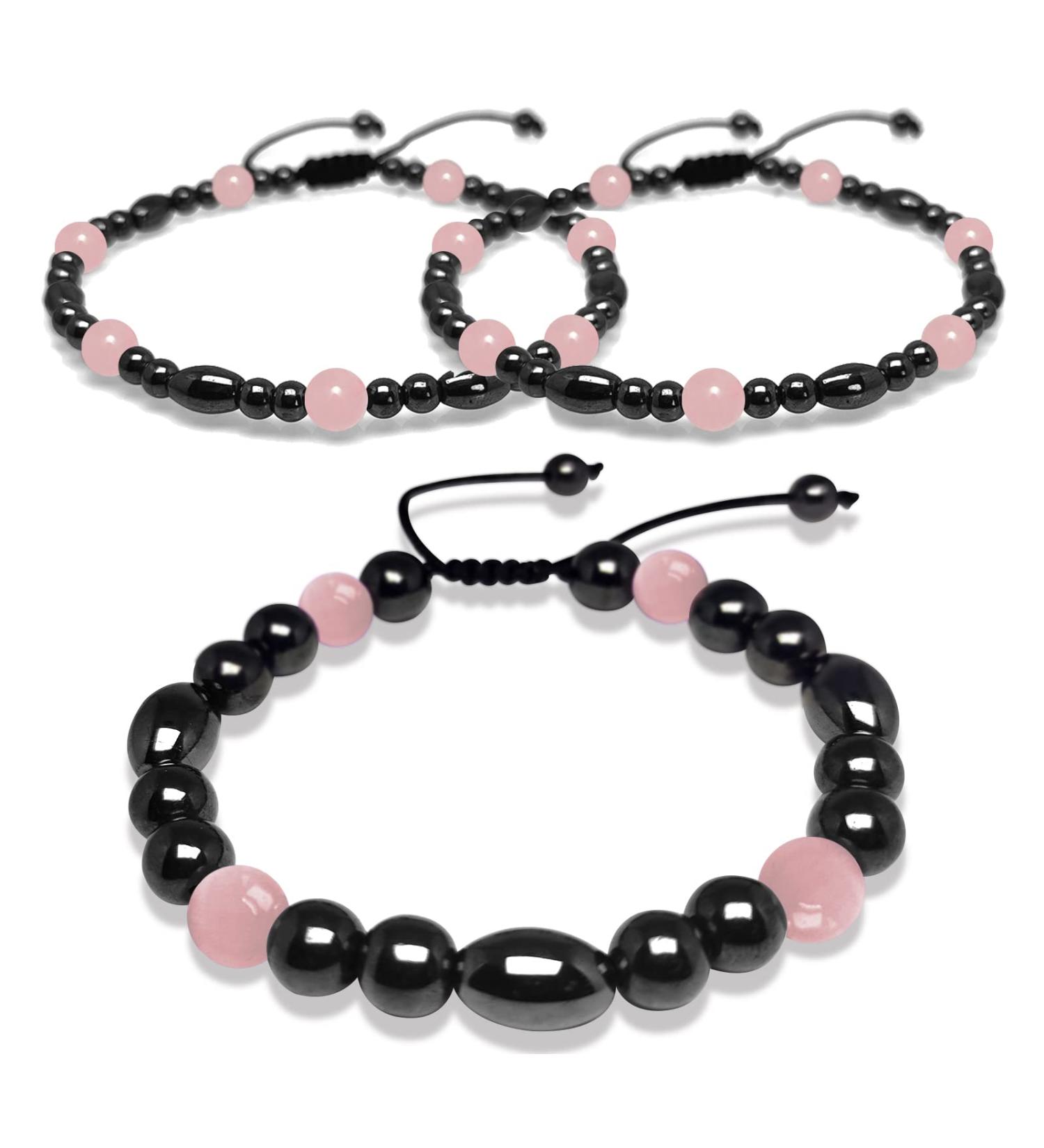 Magnetic Therapy Anklet & Bracelet Set for Pain Relief and Love Attraction - Buy Online on GoSupps.com