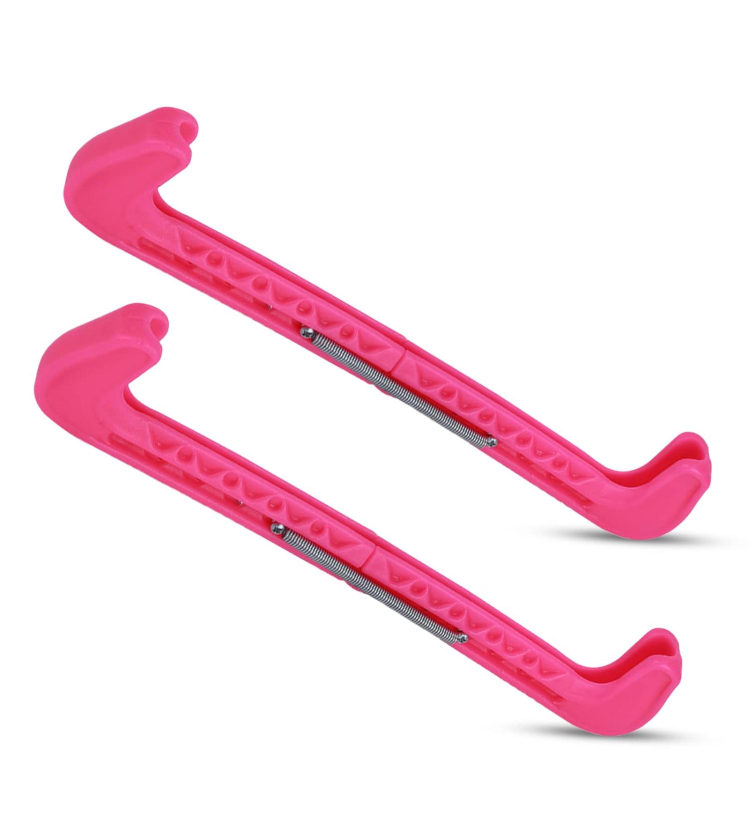 Adjustable Ice Skating Protection Skids for Ice Hockey Shoes | Pink Ice Blade Covers 31x6x1.8 cm - Buy Online on GoSupps.com