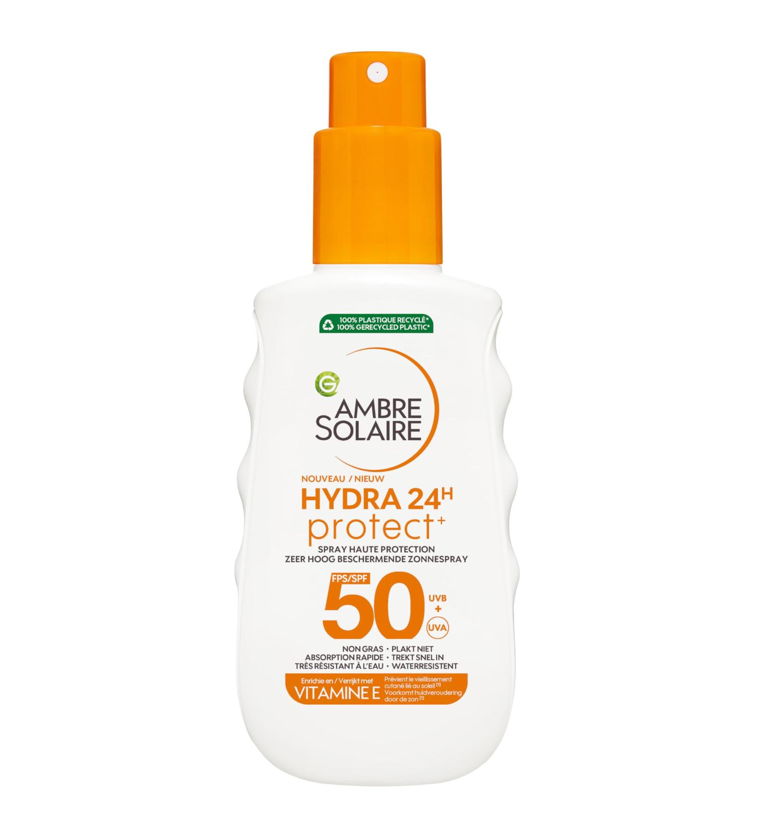 L'Or al Garnier Ambre Solaire Hydra 24h Protect Hydraterende Milk spray SPF 50 150ml - Buy Online on GoSupps.com