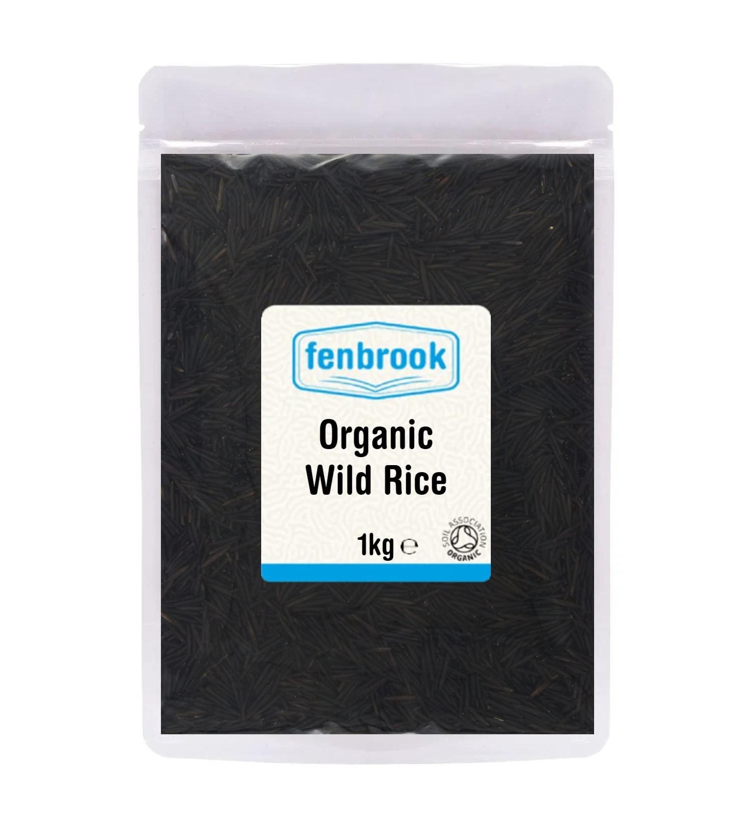 Certified Organic 1kg Wild Rice by Fenbrook Organic - Buy Online on GoSupps.com