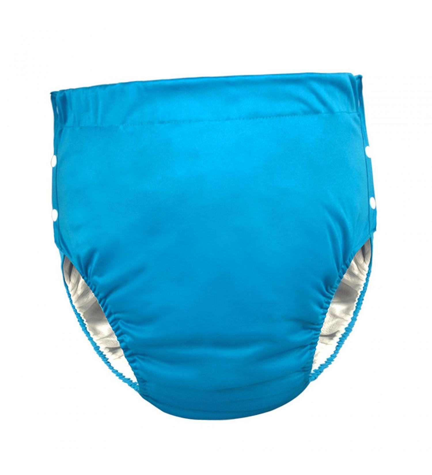 Perfect Reusable Cloth Diapers for Adults - Leak-Proof Washable Durable Incontinence Pants for Seniors - Breathable Fast-Drying Blue - Buy Online on GoSupps.com