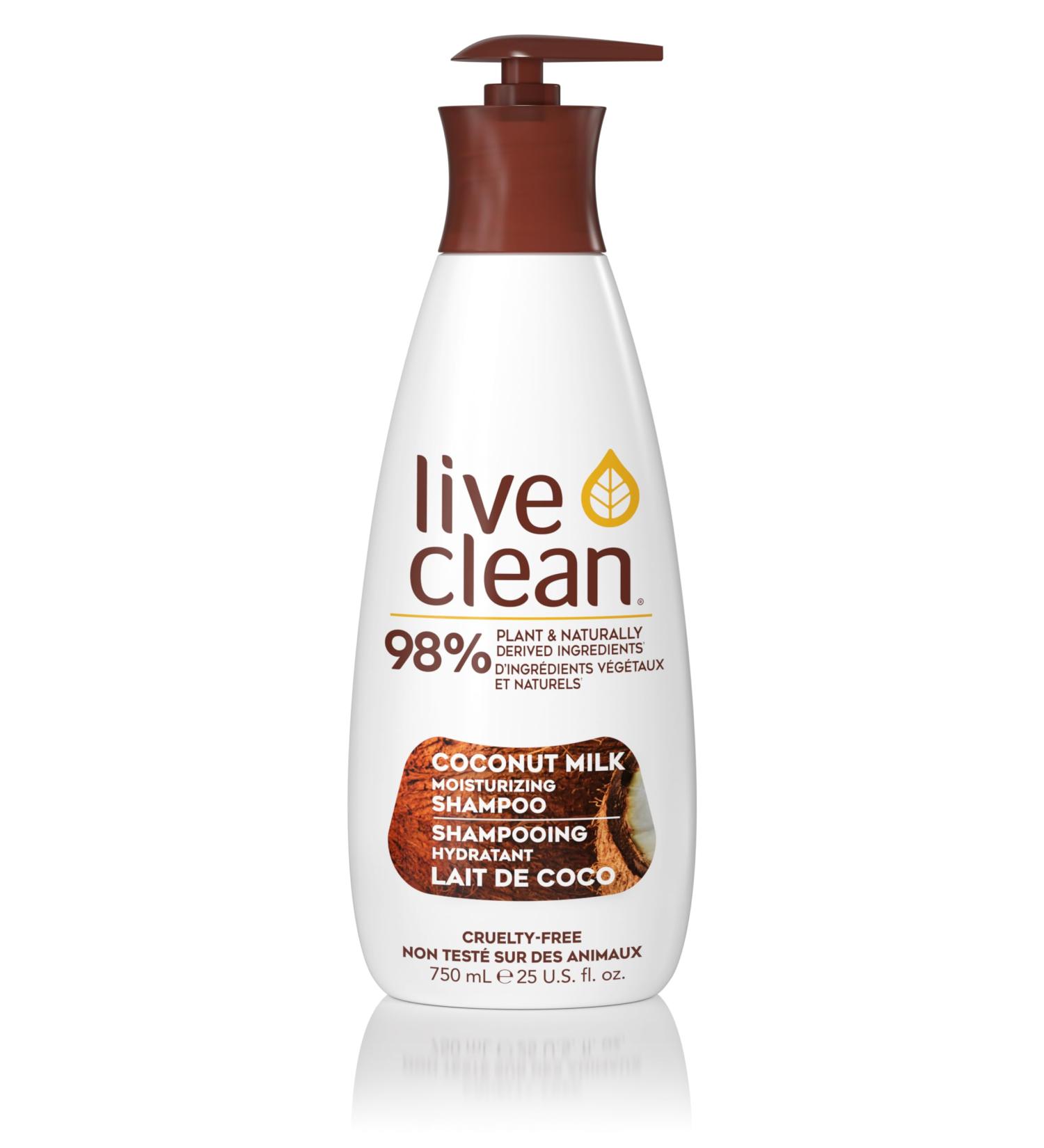 Live Clean Shampoo Moisturizing Coconut Milk 750 mL - Buy Online on GoSupps.com