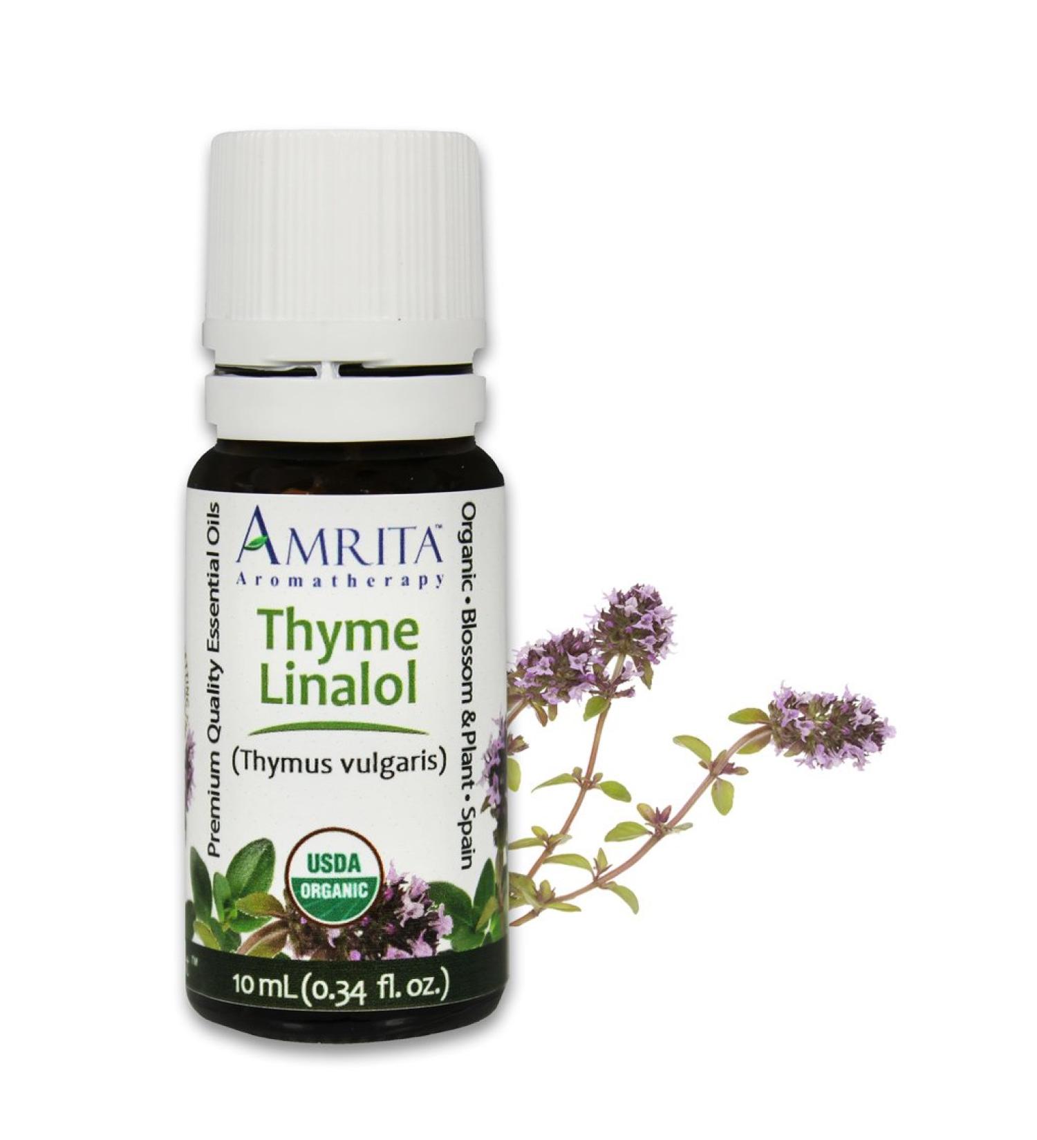 Organic Thyme Linalol Essential Oil 100% Pure Undiluted Thymus vulgaris Therapeutic Grade Premium Quality Aromatherapy Oil Tested & Verified 10ML 0.34 Fl Oz (Pack of 1) - Buy Online on GoSupps.com