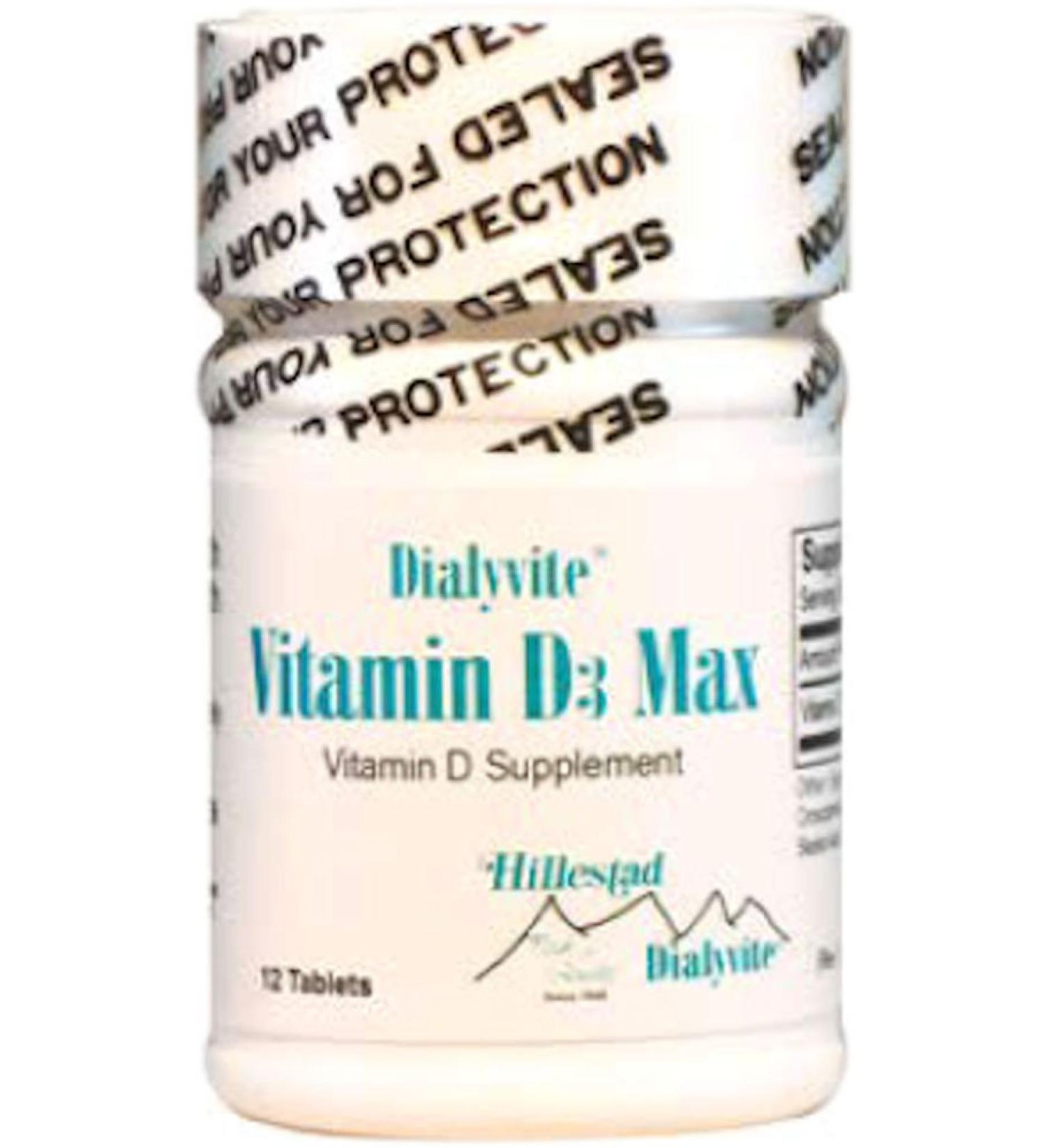 Dialyvite Vitamin D3 Max 50 000 IU - 12 Tablets - Buy Online on GoSupps.com