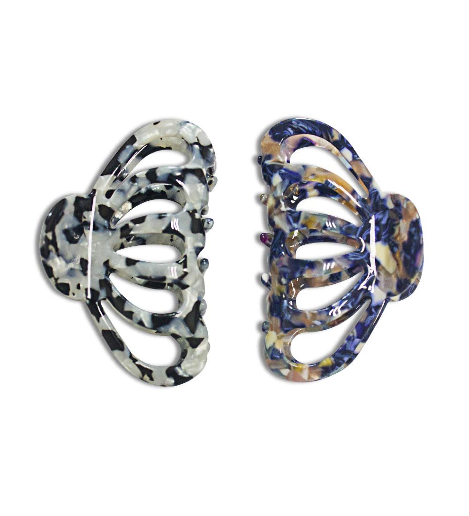 ACCGLORY Bohemian Tortoise Shell Hair Clips - Strong Hold Grip for Thick & Thin Hair - Premium Large & Medium Claw Clips for Women - Stylish Boho Hair Accessories - Buy Online on GoSupps.com