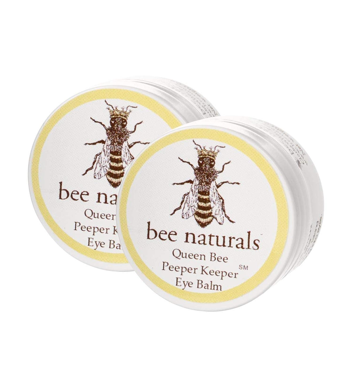 Queen Bee Naturals Peeper Keeper Eye Balm - Reduces Wrinkles & Fine Lines - Moisturizing Formula with Vitamin E & 10 Natural Oils (2 Pack) - Buy Online on GoSupps.com