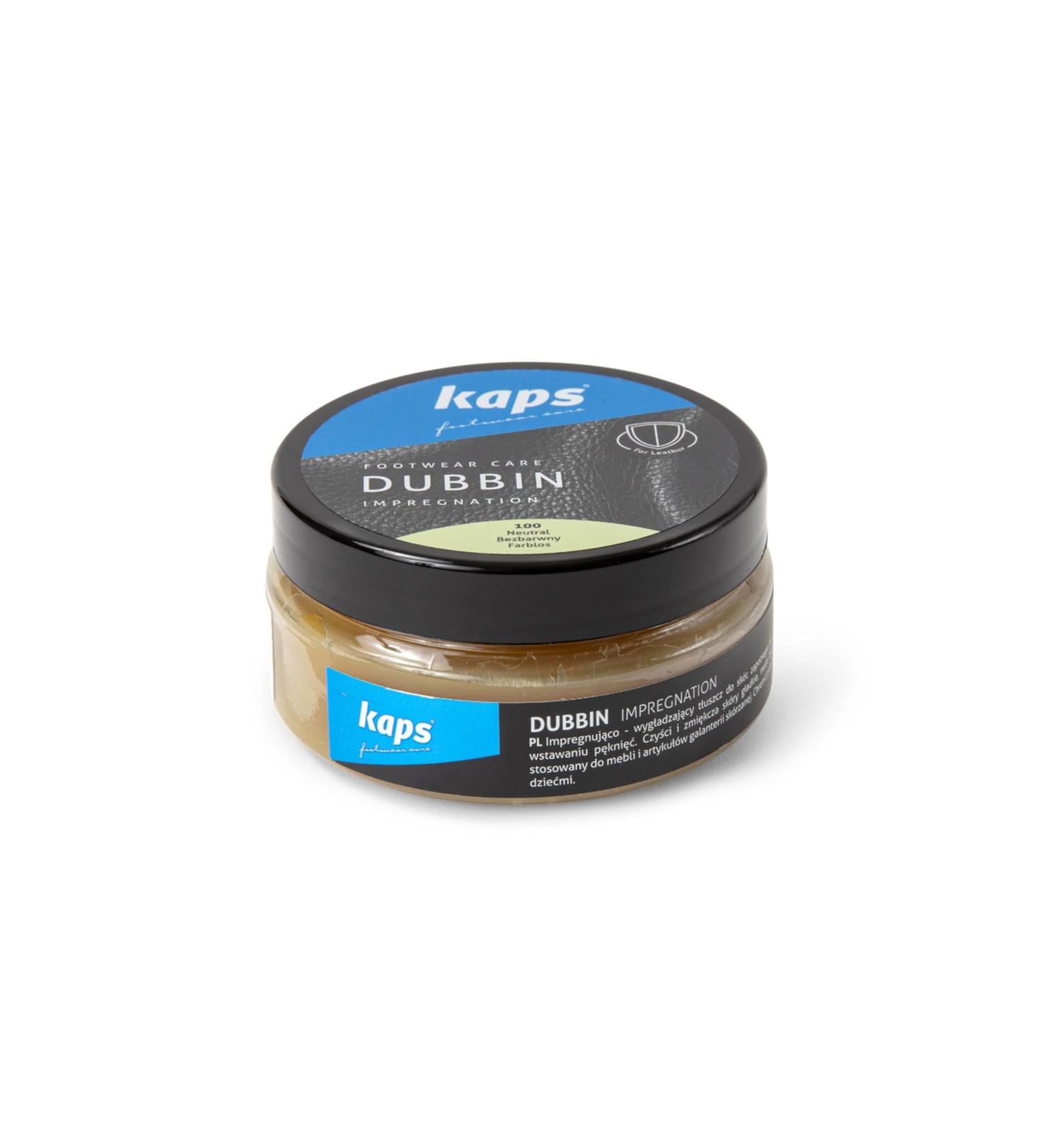 Kaps Quality Shoe Dubbin Wax 100ml - Black Leather Nourishment & Waterproofing - Buy Online on GoSupps.com