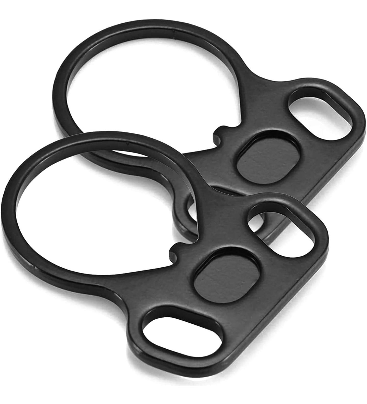 Hlaill Adapters Sling Attachment Point - Standard Model Steel Buckle Hand Sports Tool - 2pc Sling Mount in Black - Buy Online on GoSupps.com