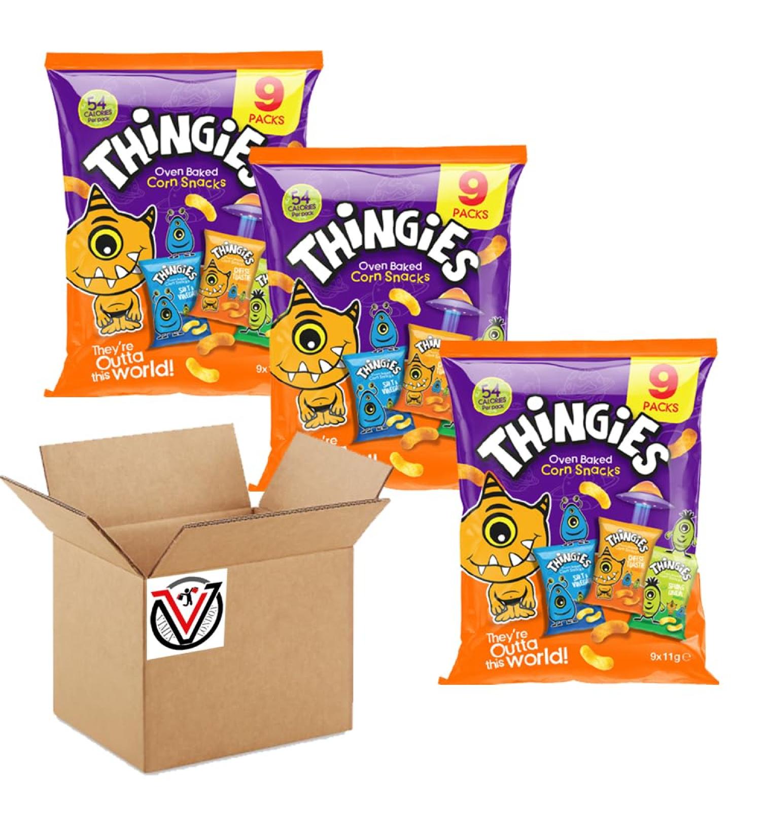 03 x Thingies Family Giant Multipack Corn Snacks (09 x 11g) - Buy Online on GoSupps.com