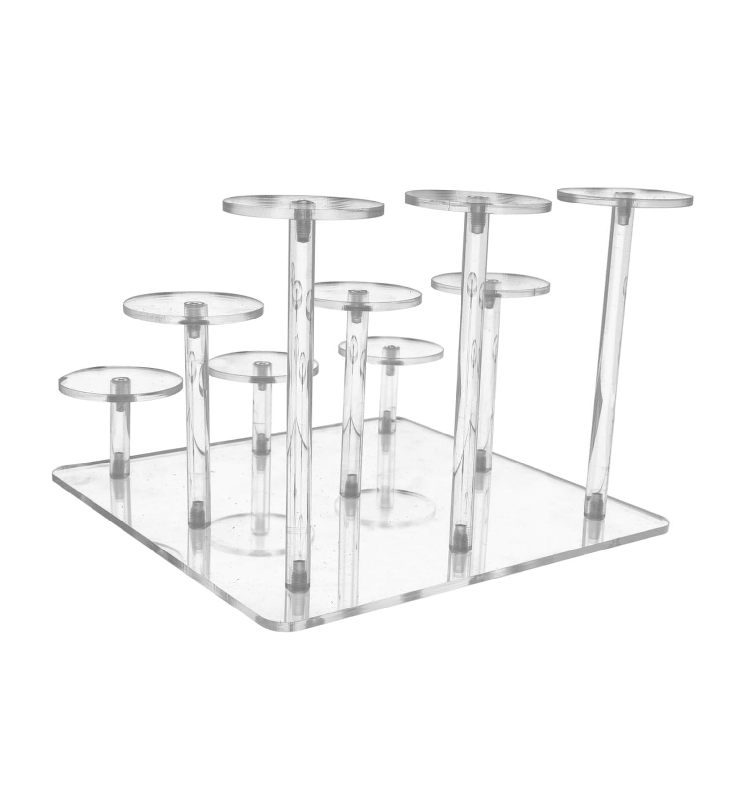  FRCOLOR FRCOLOR Clear Shelf Riser Column Support Desktop Tabletop Acrylic Makeup Organizer Makeup Organizer Earrings Makeup Holder - Buy Online on GoSupps.com