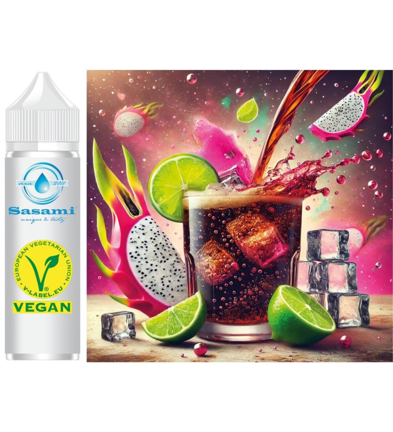 Flash Cola Flavor Concentrate Dragon Fruit Lime Vegan Sasami 10ml
