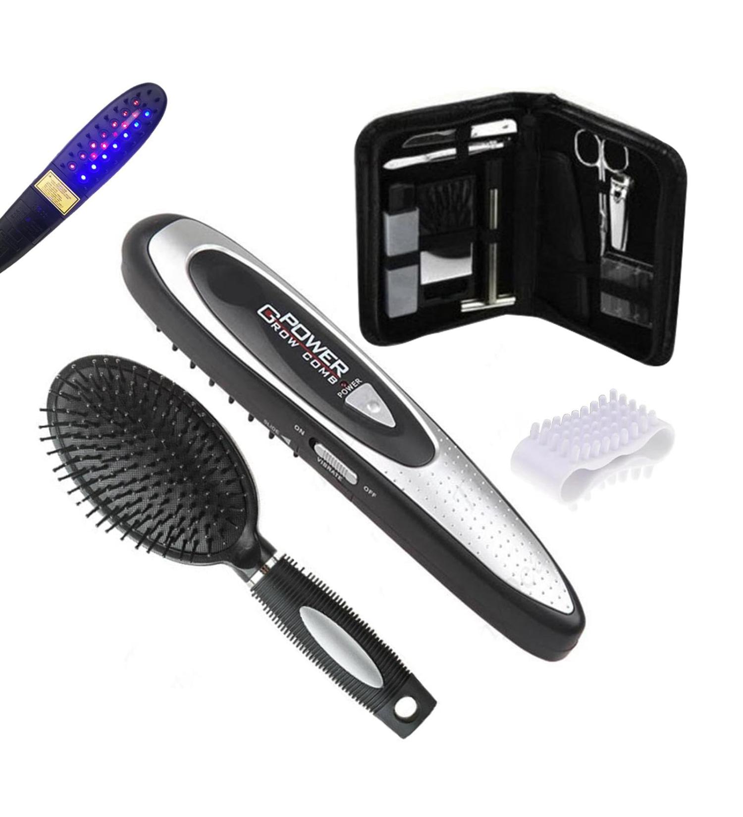 Meridian Hair Brush Massager | Scalp Massager Comb for Hair Growth | International Shipping Available - Buy Online on GoSupps.com