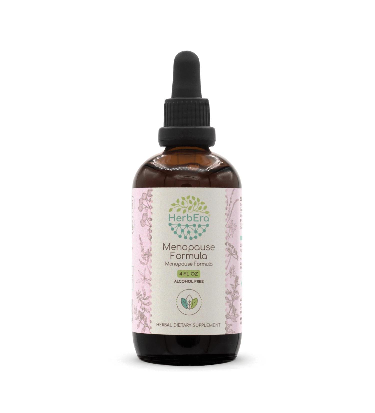 HerbEra Menopause Formula B120 Alcohol-Free Extract Tincture, Concentrated Liquid Drops Natural Vitex Berry, Licorice Root, Motherwort, Dong Quai Root, Burdock Root, Black Cohosh Root. 4 Fl Oz 4 Fl Oz (Pack of 1) - Buy Online on GoSupps.com