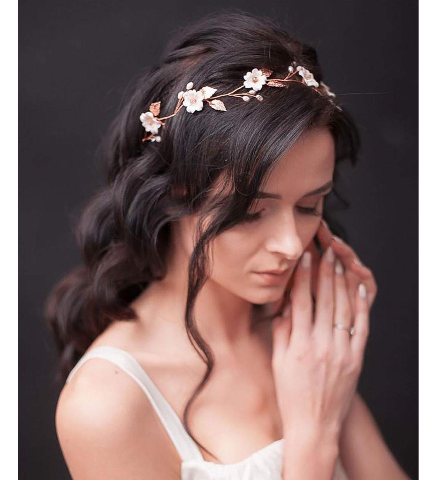 Unicra Bridal Wedding Headband - Crystal Hair Vine Headpiece for Brides | Elegant Silver Hair Accessories - Buy Online on GoSupps.com