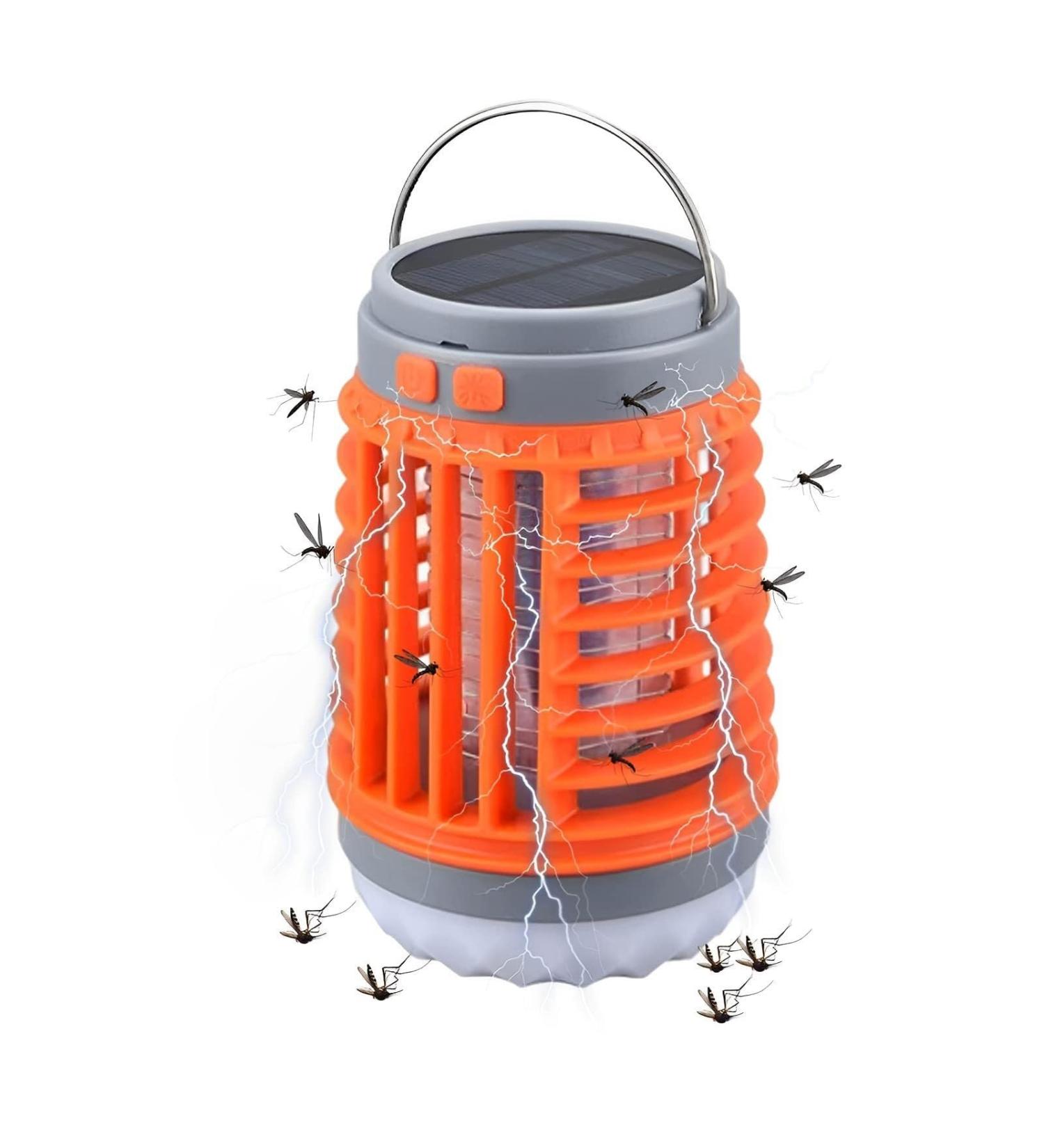 Mosquito Zapper Mosquito Killer Light Mosquito Lamp Electric Fly Killer Rechargeable Solar Mosquito Killer Lamp Indoor Outdoor Portable(Color:Orange) - Buy Online on GoSupps.com