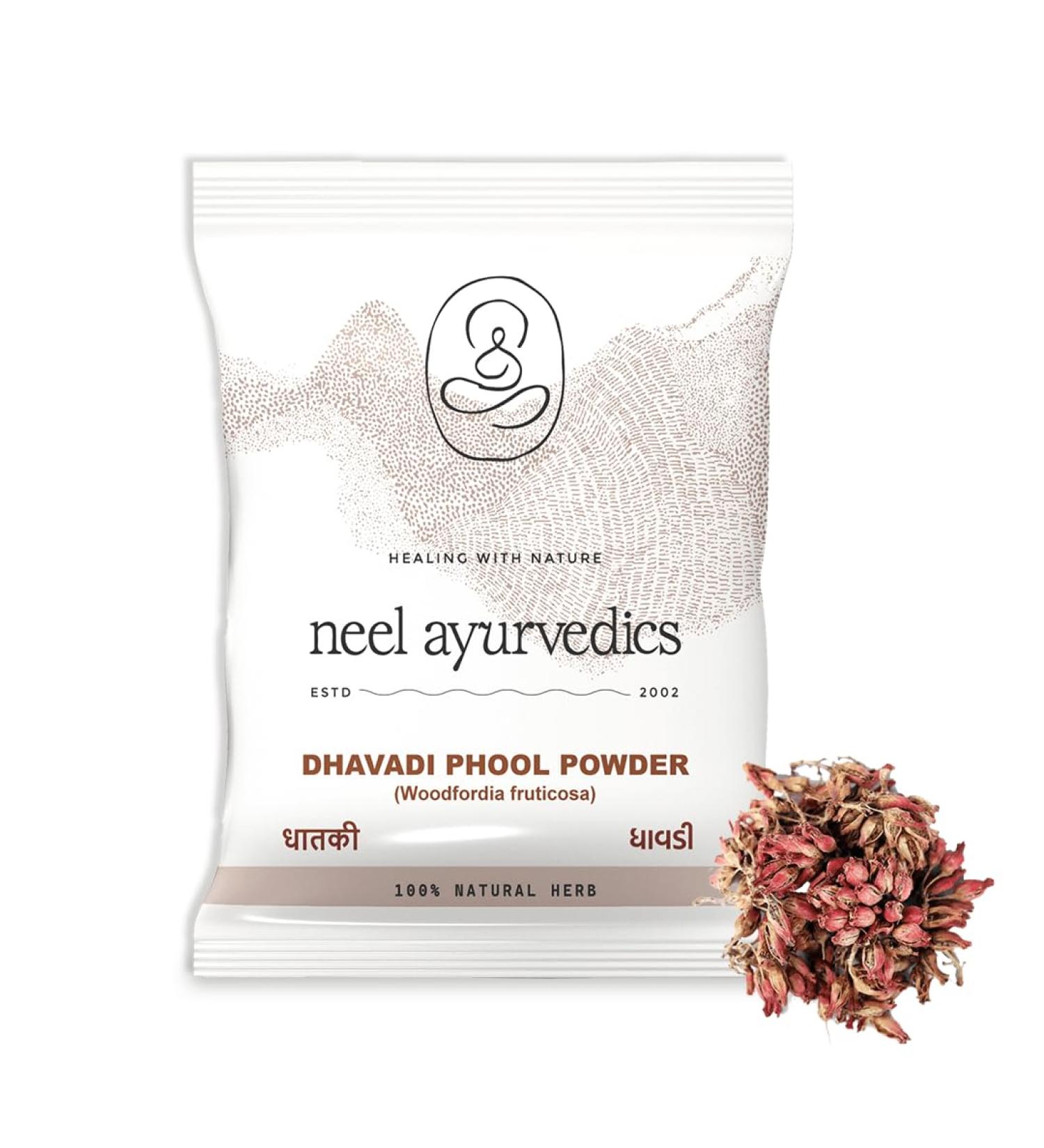  Neel Ayurvedics Neel Ayurvedics Dhavdi Phool | Dhawai Phool Powder - 300 GM - Buy Online on GoSupps.com