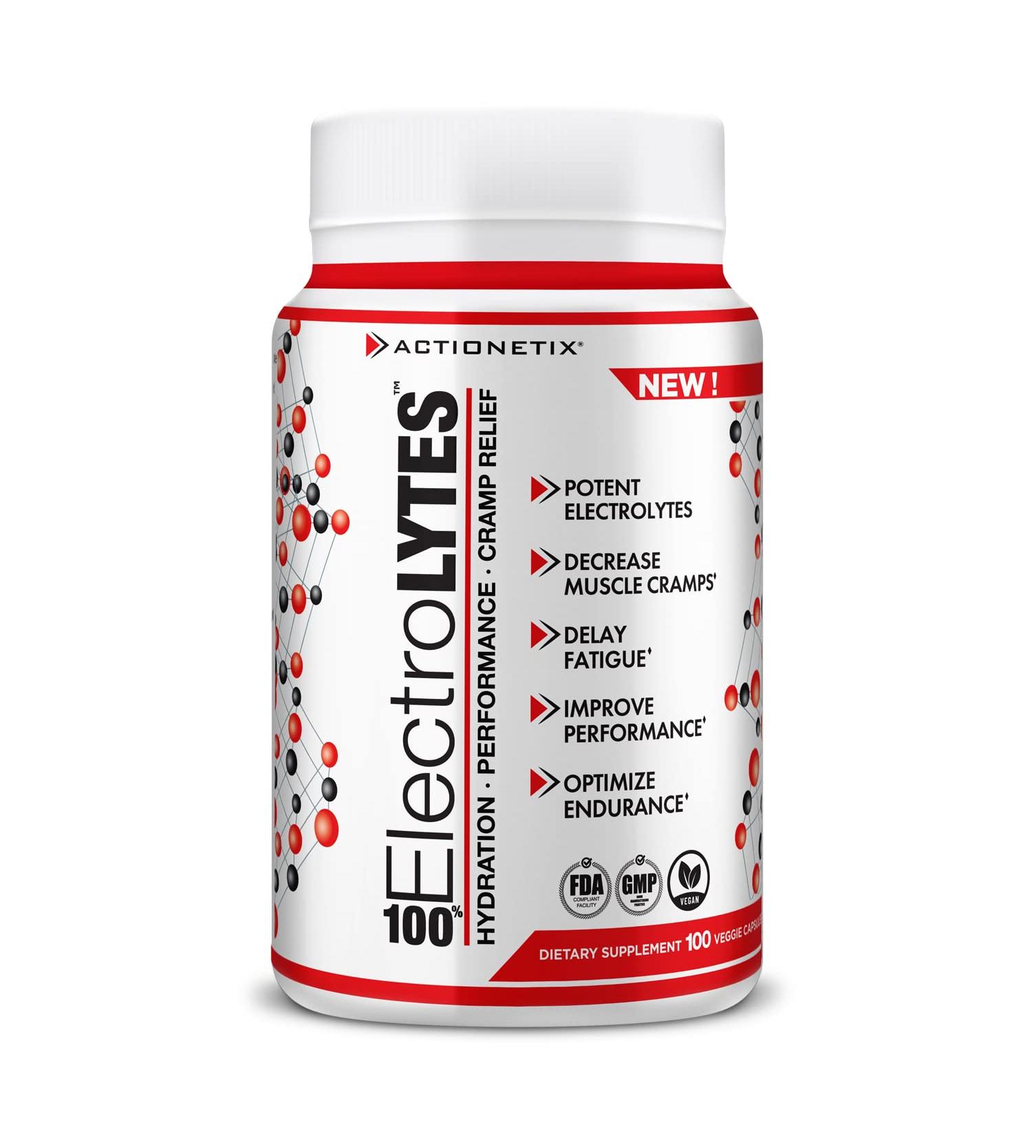 Buy Electrolyte Capsules (100 Caps) - Hydration Tablets for Quick Rehydration | Stimulant-Free Electrolyte Replacement Pills - Fast Shipping Worldwide - Buy Online on GoSupps.com