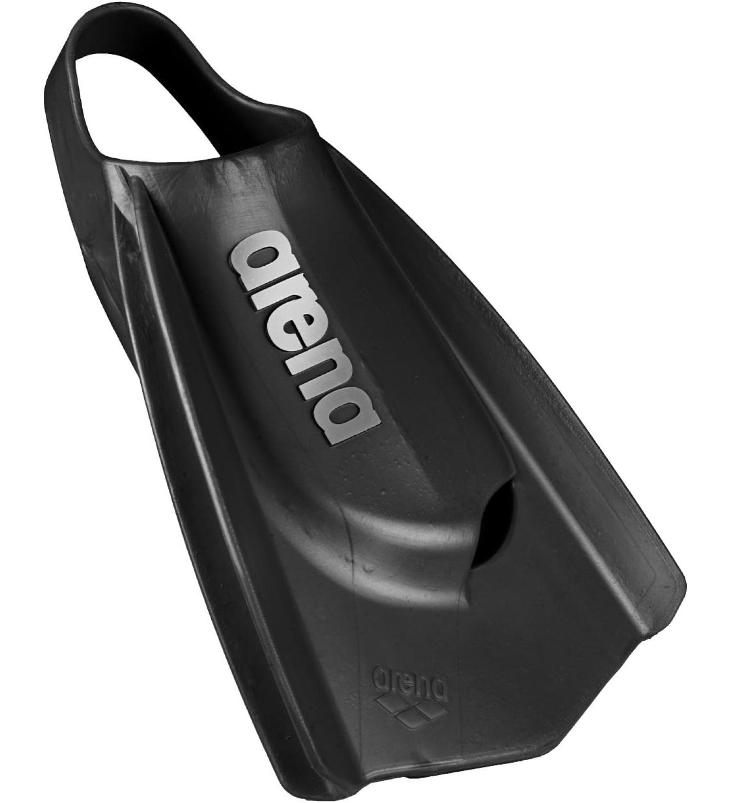 ARENA Unisex Adult Powerfin Pro Swim Training Fins Men and Women - Black - Size 7.5-9 - Buy Online on GoSupps.com