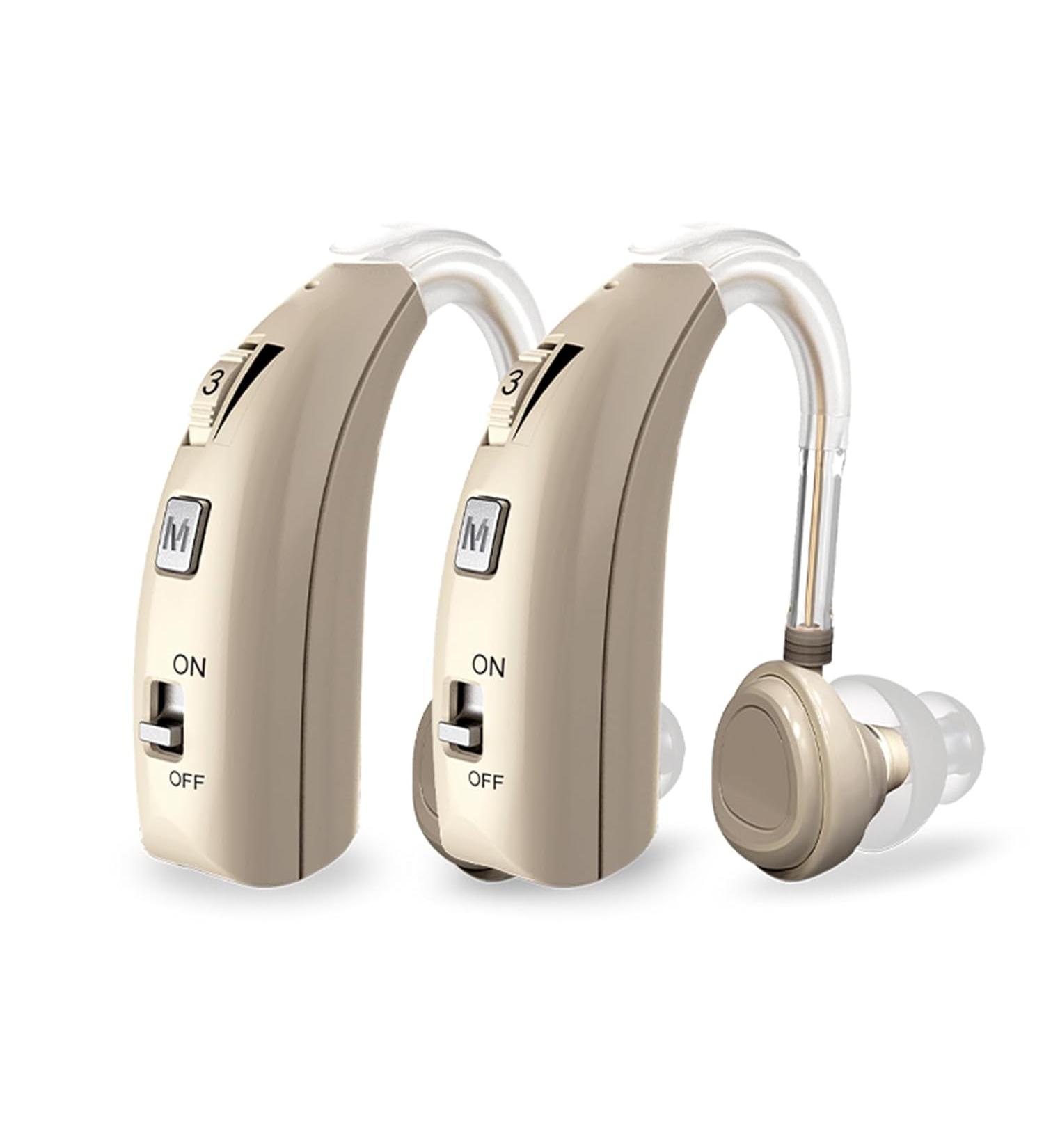 HiBRIQ Sound Device for Adults Adjustabel Volume with Charging Cable Rechargeable Digital Sound Device with 2 Modes and 8-Level Volume Adjustment - Gold - Buy Online on GoSupps.com