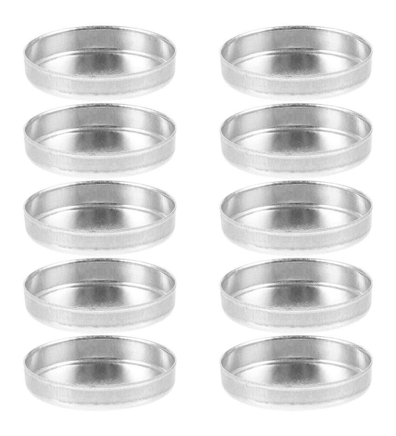 30pcs Empty Round Metal Tin Palette Pans - Makeup Organizer for Eyeshadow Blush & Lipstick | Ideal Small Round Paint Tray for Cosmetics - Buy Online on GoSupps.com
