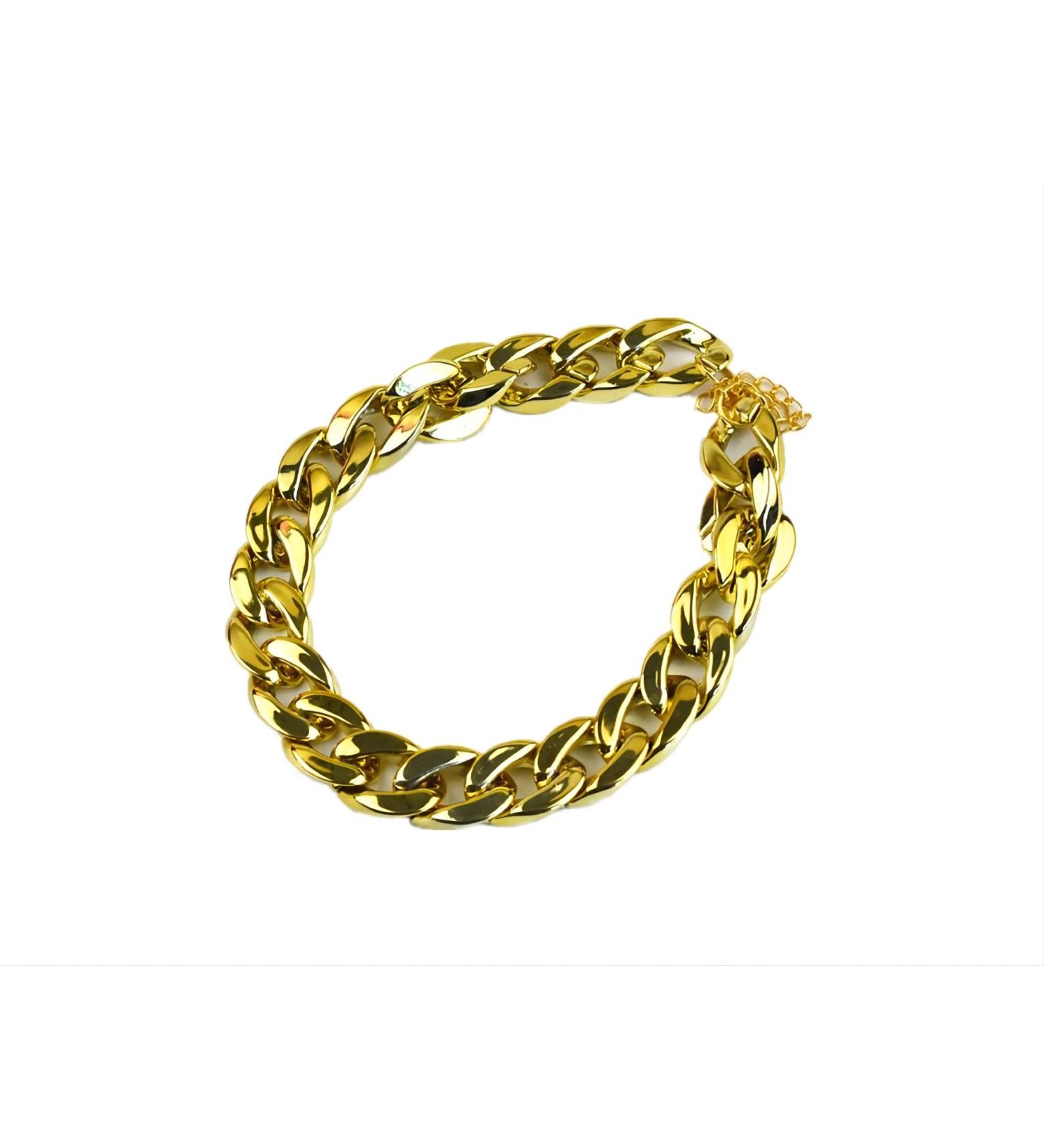 Gold Link Chain Necklace for Small Dogs - 27cm - Lightweight Bling for Chihuahua, Yorkie & Mini Breeds - Cute Pet Jewelry (Gold) - Buy Online on GoSupps.com
