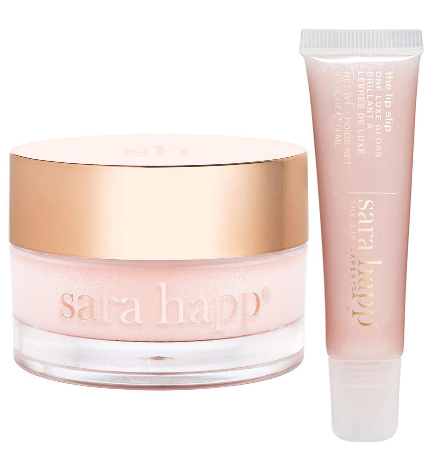 Sara Happ The Lip Slip Luxe Lip Treatment Duo | Nourishing Balm & Gloss with Vitamins A & E - International Shipping Available - Buy Online on GoSupps.com