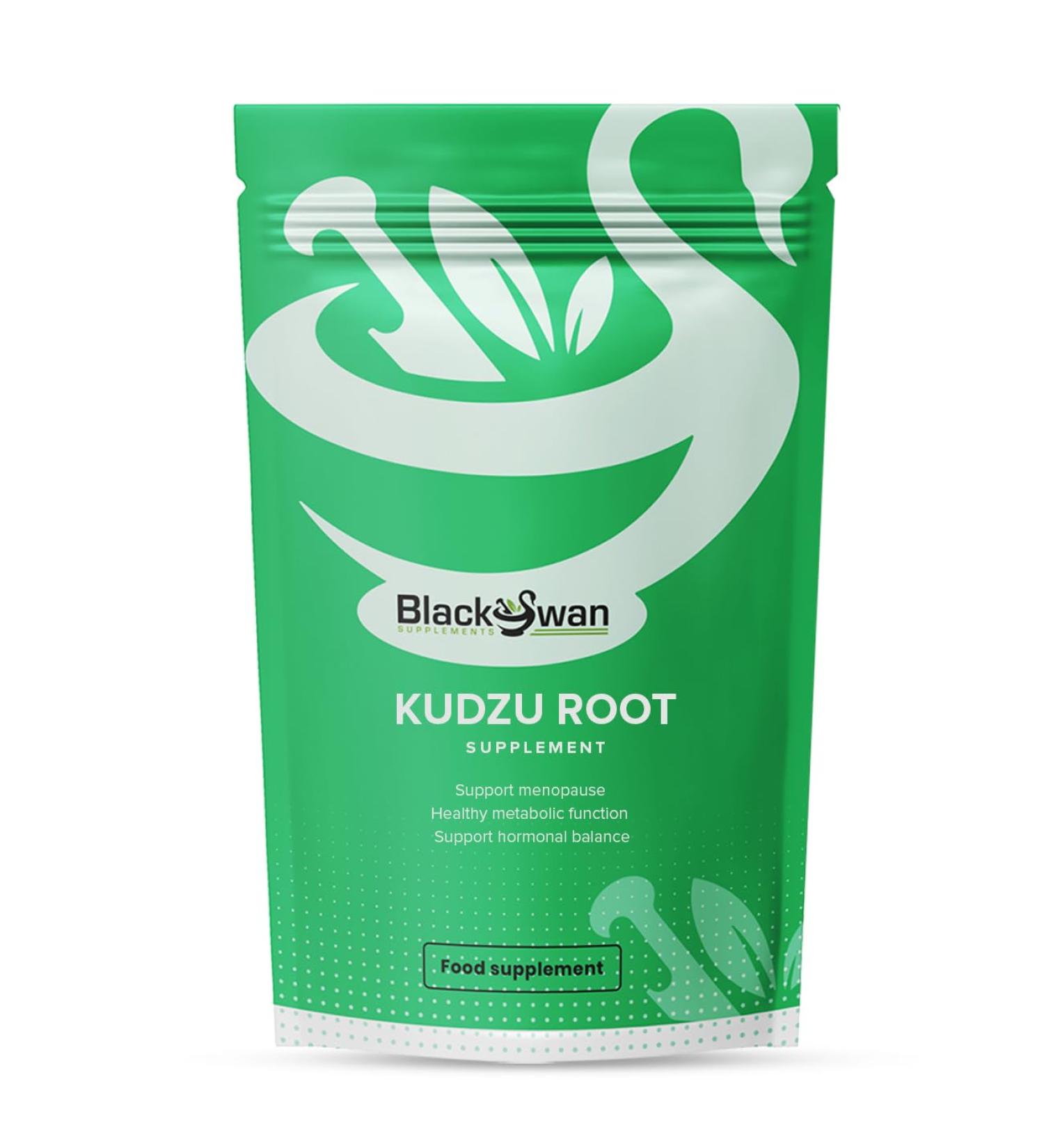 Black Swan Kudzu Root Tablets - Natural Menopause Support | Powerful Antioxidant and Anti-inflammatory | Promotes Muscle Health and Metabolic Function | 1000mg (30 Tabs) 1 g (Pack of 1) - Buy Online on GoSupps.com