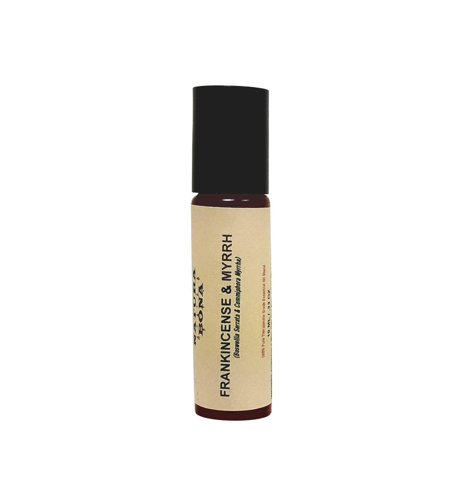 Natura Bona Frankincense and Myrrh Essential Oil Blend 100% Pure Synergistic Blend (10ml Roller Bottle) - Buy Online on GoSupps.com