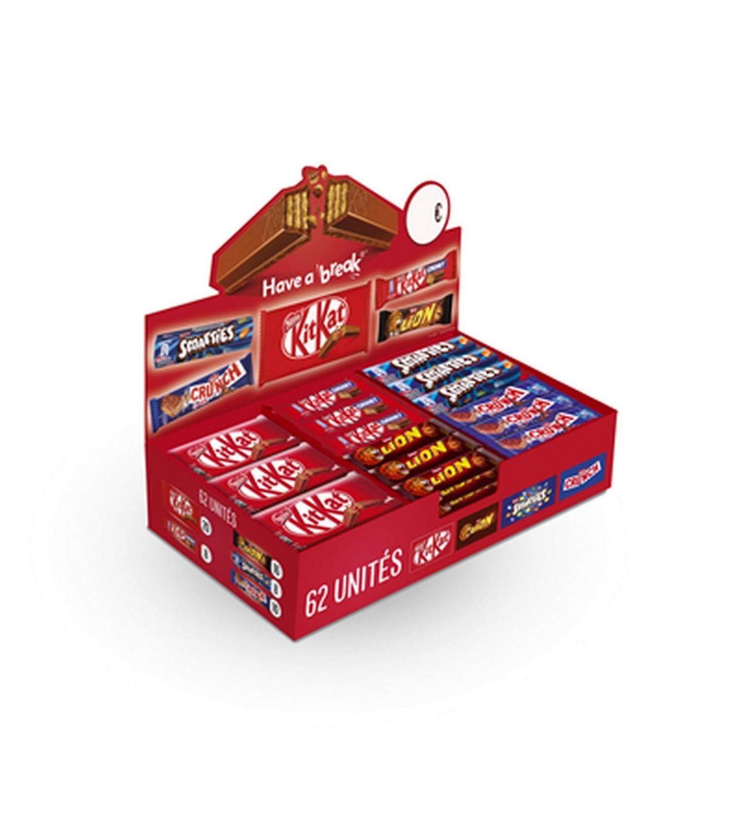 Nestlé Chocobox Kit Kat Smarties Crunch Lion 62 bars