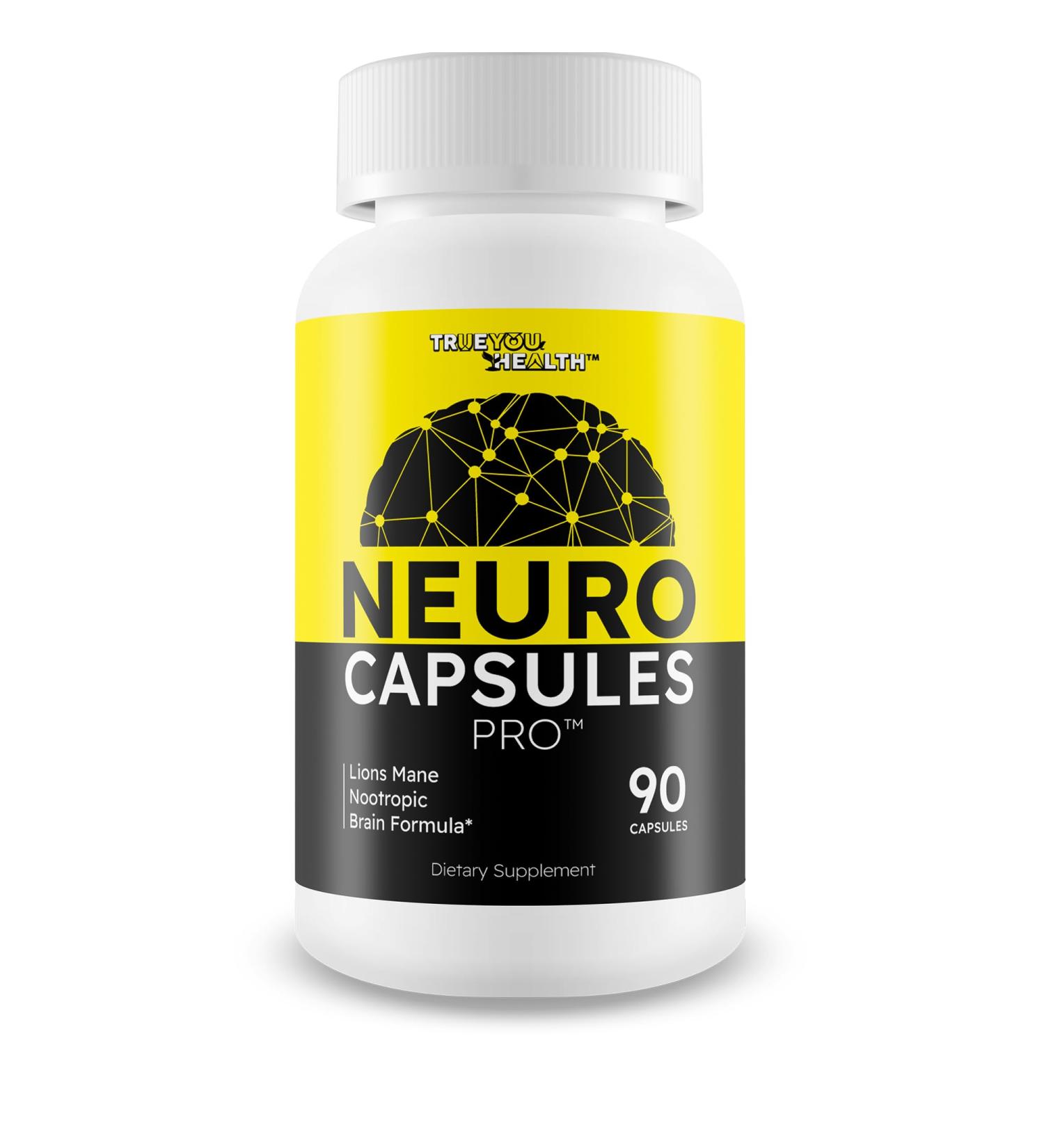 Neuro Capsules Pro Brain Flow - Nootropic Mind and Memory Support & Circulation Supplement - Memory Lift Focus Pills - Mind Nerve Freedom Ageless Brain Nectar Gold Brain Support Clear Flux Blood Flow - Buy Online on GoSupps.com