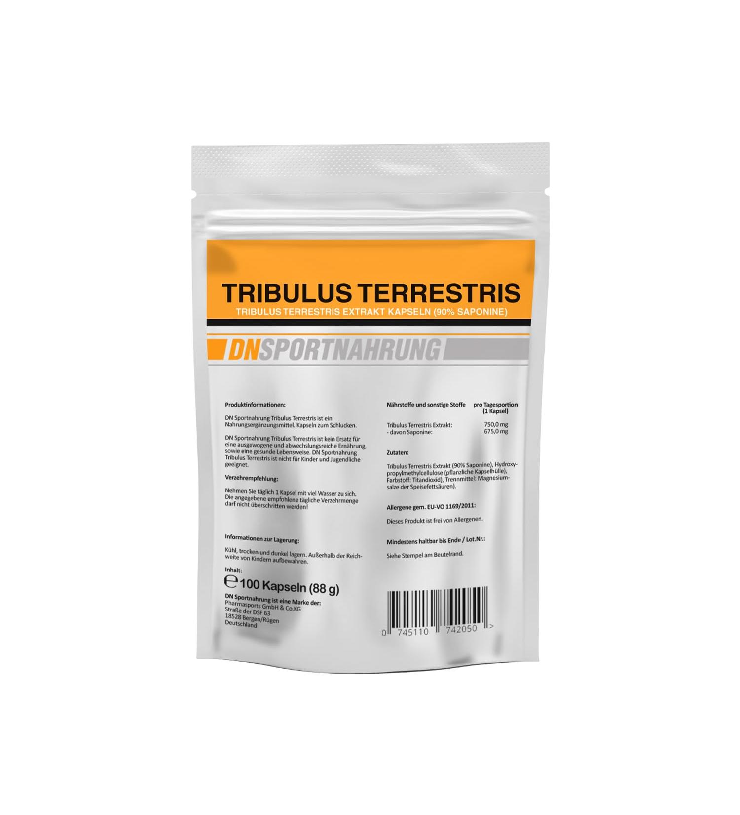 Buy Extreme Strong Tribulus Terrestris 750mg | 90% Saponins | 100 Capsules - Boost Performance & Vitality - Buy Online on GoSupps.com