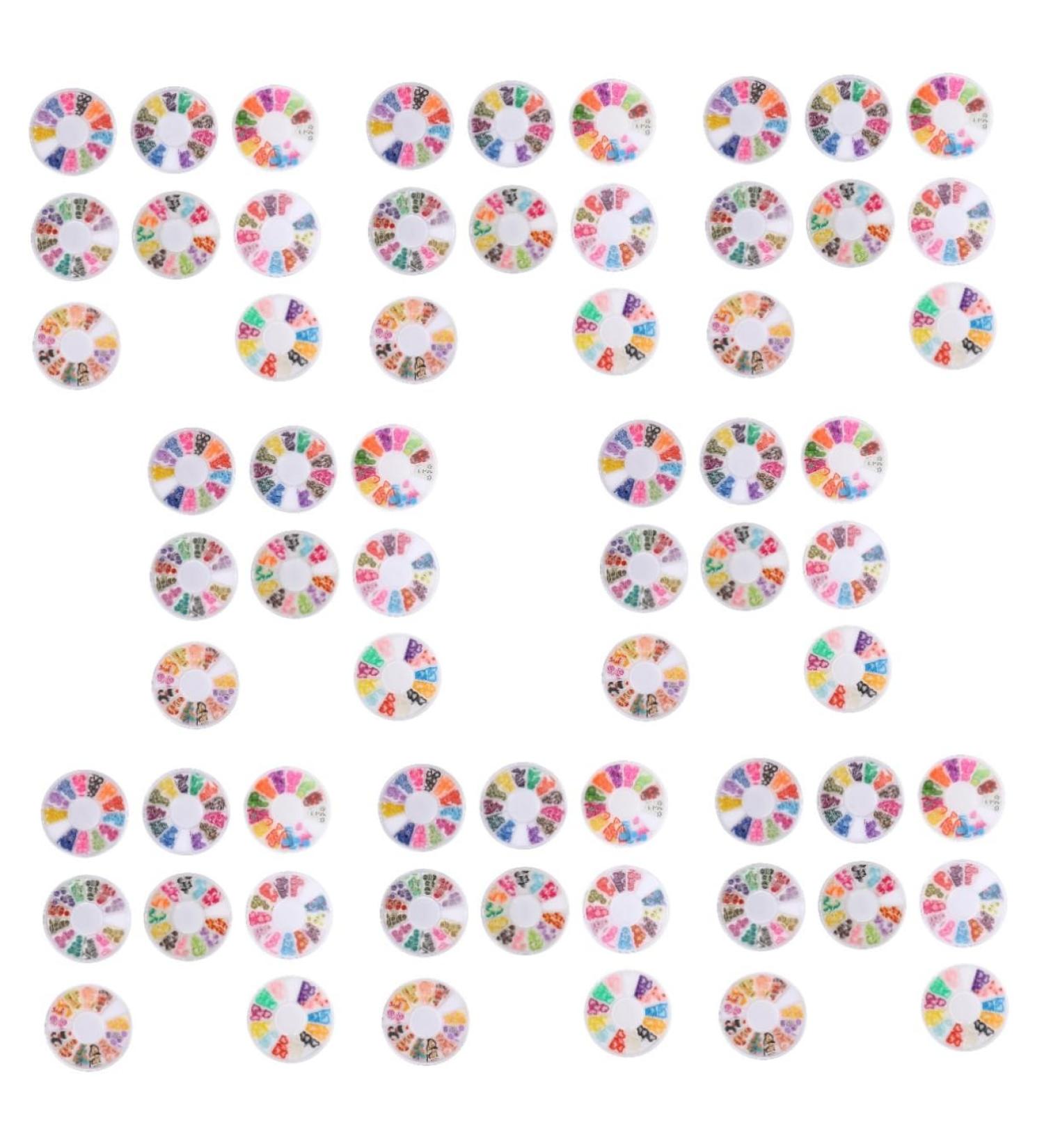 Healeved 64 Boxes Soft Pottery Nail Tech Accessories Round Spacer Beads Nail Accessories Clay Fruit Slices Nail Decoration Fruit Slice Patch Diy Lip Gloss Clay Sticker 3d Charm Polymer Clay - Buy Online on GoSupps.com