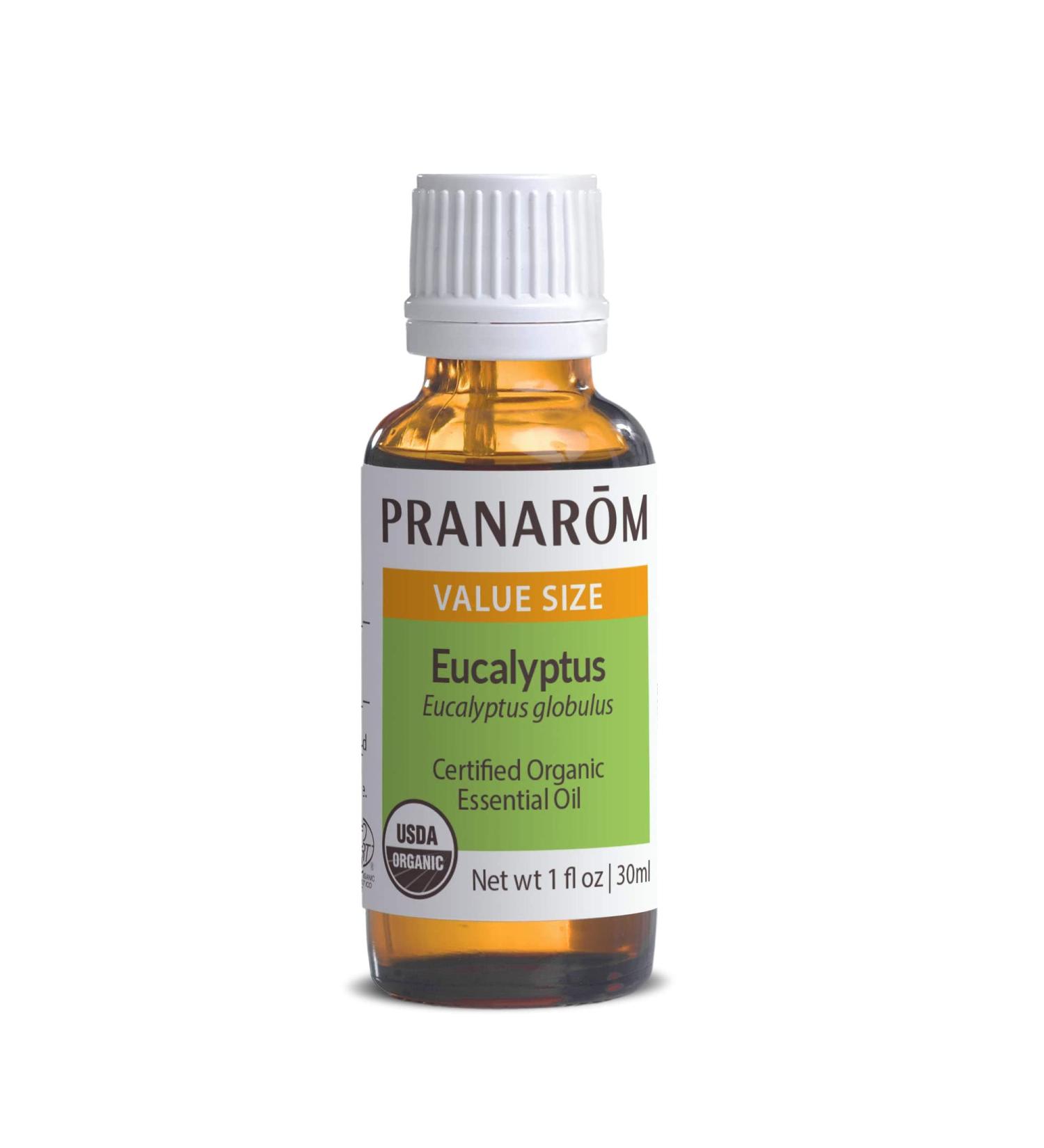 Pranarom Organic Eucalyptus Globulus Essential Oil 30ml - 100% Pure Therapeutic Grade for Aromatherapy & Relaxation - Buy Online on GoSupps.com