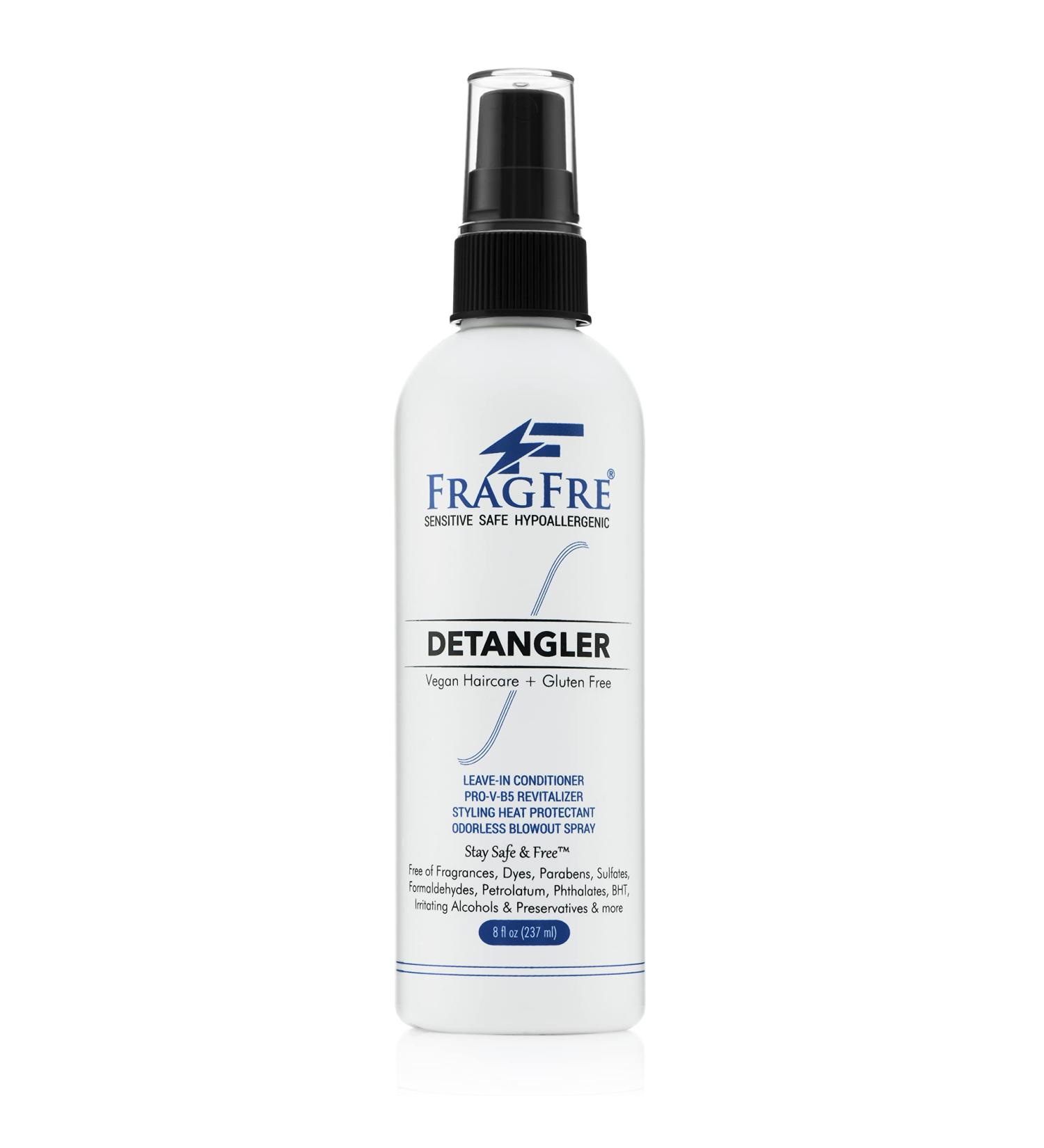 FRAGFRE Hair Detangler Spray 8 oz - Leave-in Conditioner for Sensitive Scalp - Heat Protectant & Styling Spray - Fragrance-Free, Paraben-Free - Gluten-Free, Vegan, Cruelty-Free - 8 Fl Oz - Buy Online on GoSupps.com