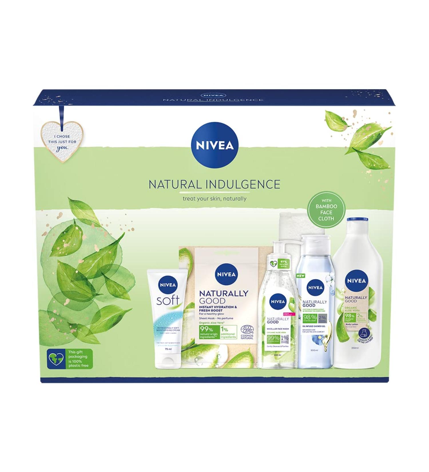 NIVEA Natural Indulgence Gift Set - 6 Piece Gorgeous NIVEA Set for Women - Buy Online on GoSupps.com