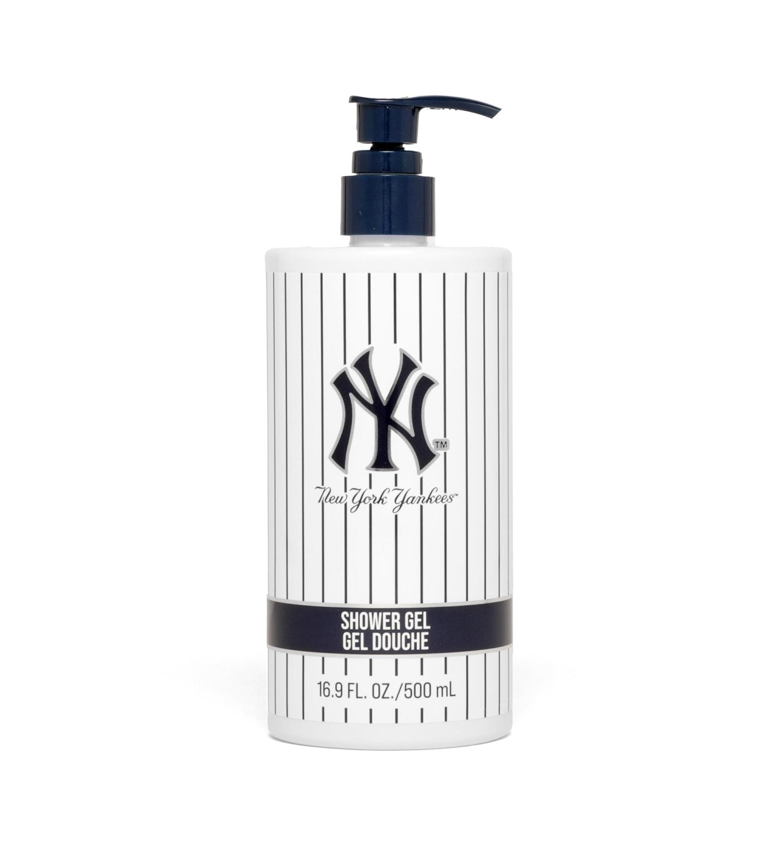 New York Yankees Legacy Shower Gel - Woody Aromatic Body Wash for Women and Men - Mandarin Lemon Orange Top Notes Blended with Geranium - 17 oz