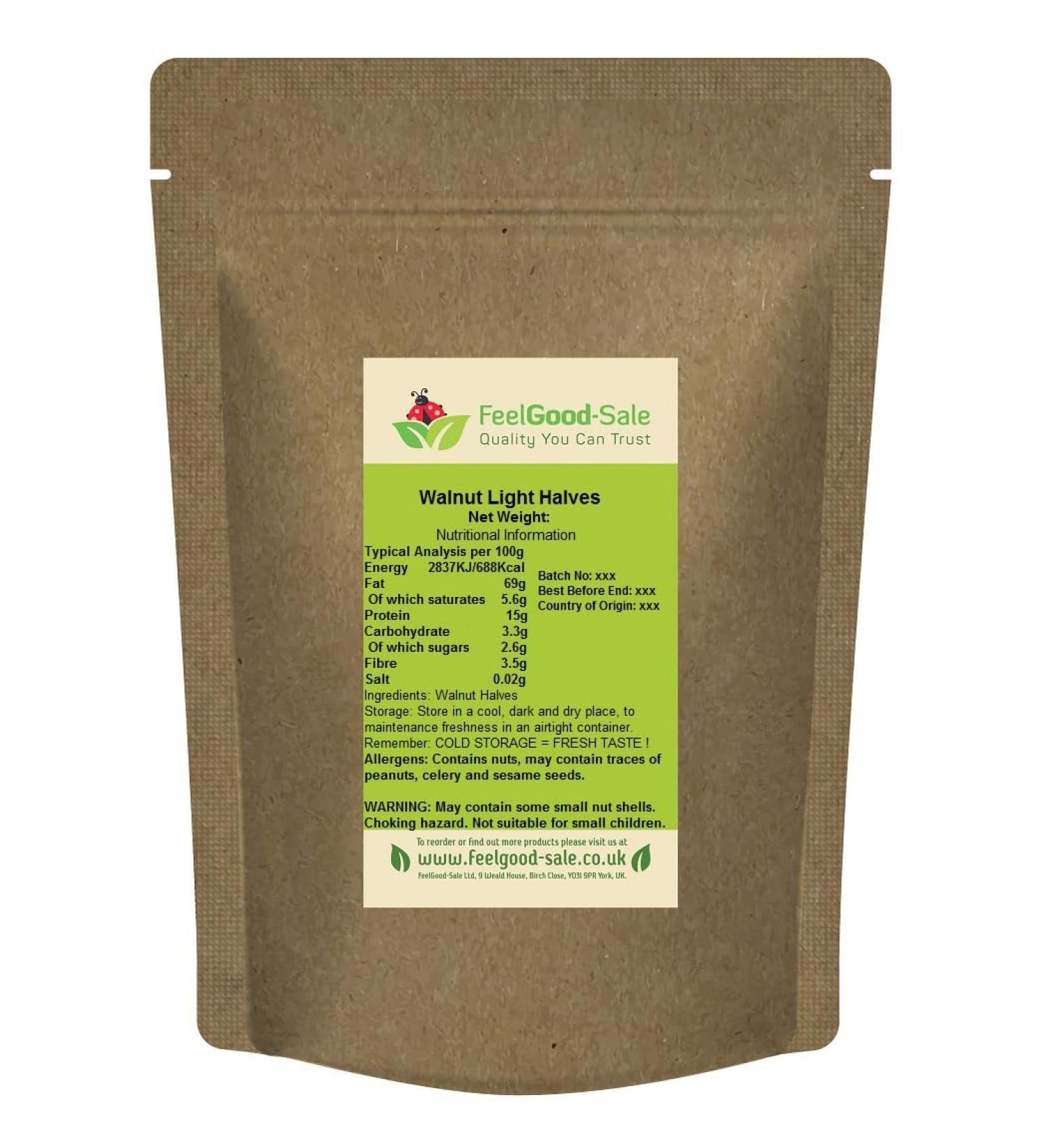 Chilean Walnut Light Halves Hand Cracked (1kg)
