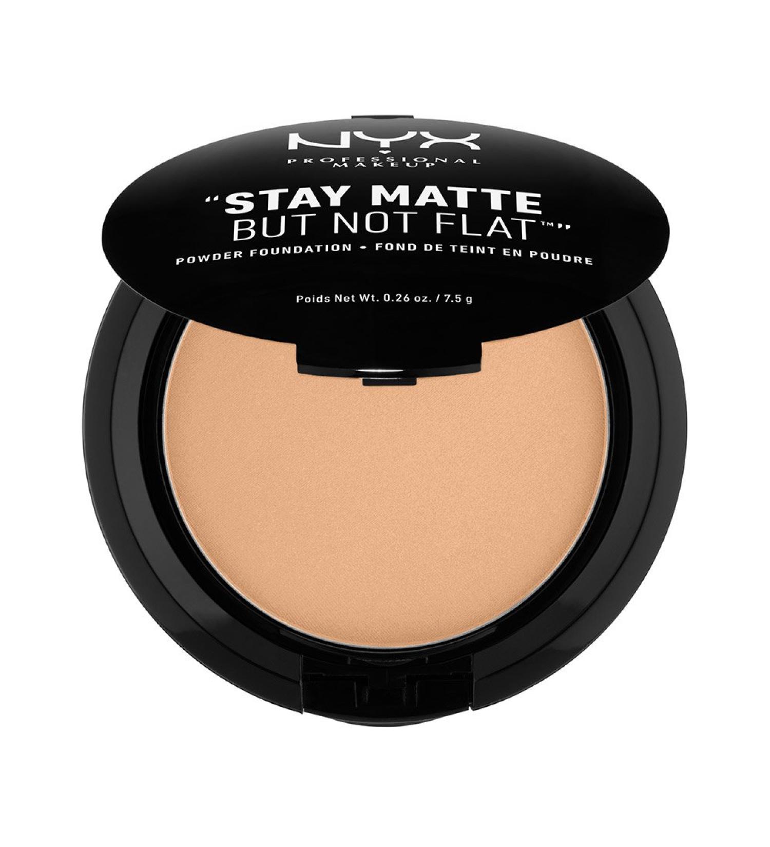 NYX PROFESSIONAL MAKEUP Stay Matte But Not Flat Powder Foundation - Tan | Buy Internationally for Flawless Finish - Buy Online on GoSupps.com