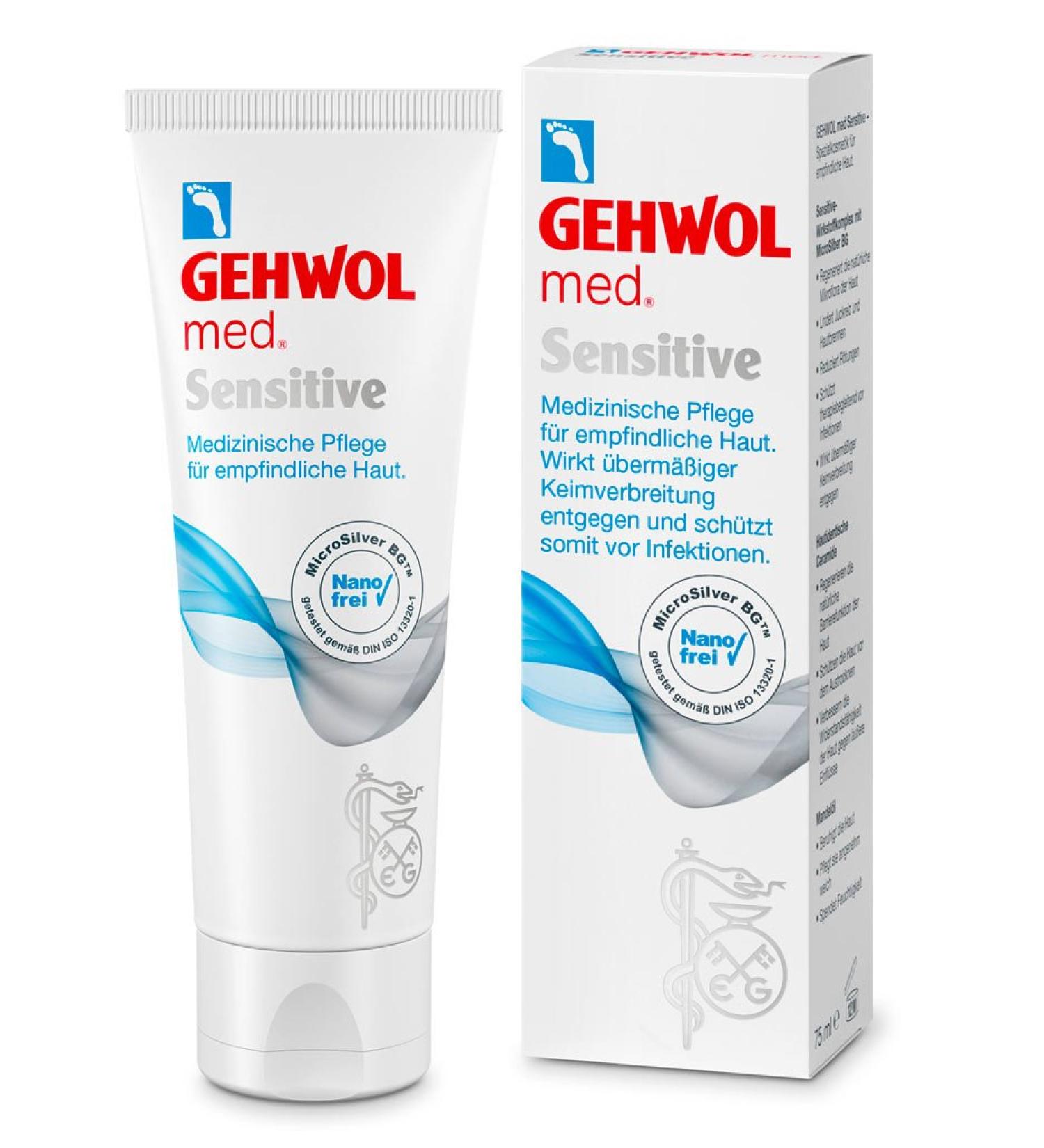 Gehwol Med Sensitive Cream 75 ml - Foot Skin Moisturizing Care | International Shipping - Buy Online on GoSupps.com