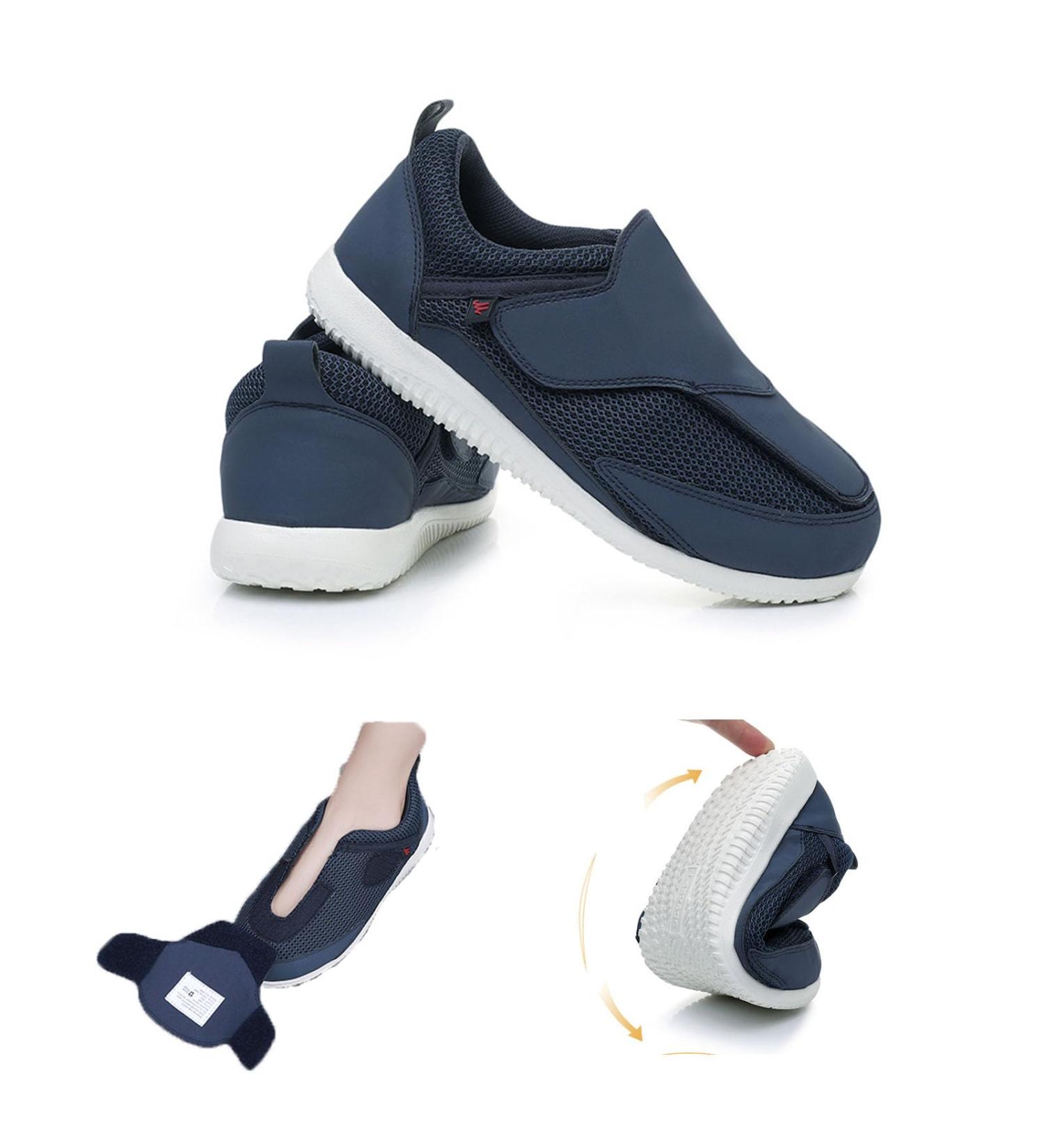 Diabetic Shoes for Women - Extra Wide Adjustable Slip-On Walking Shoes for Swollen Feet - Comfortable Pain Relief for Elderly - Blue (Size 7 - Buy Online on GoSupps.com